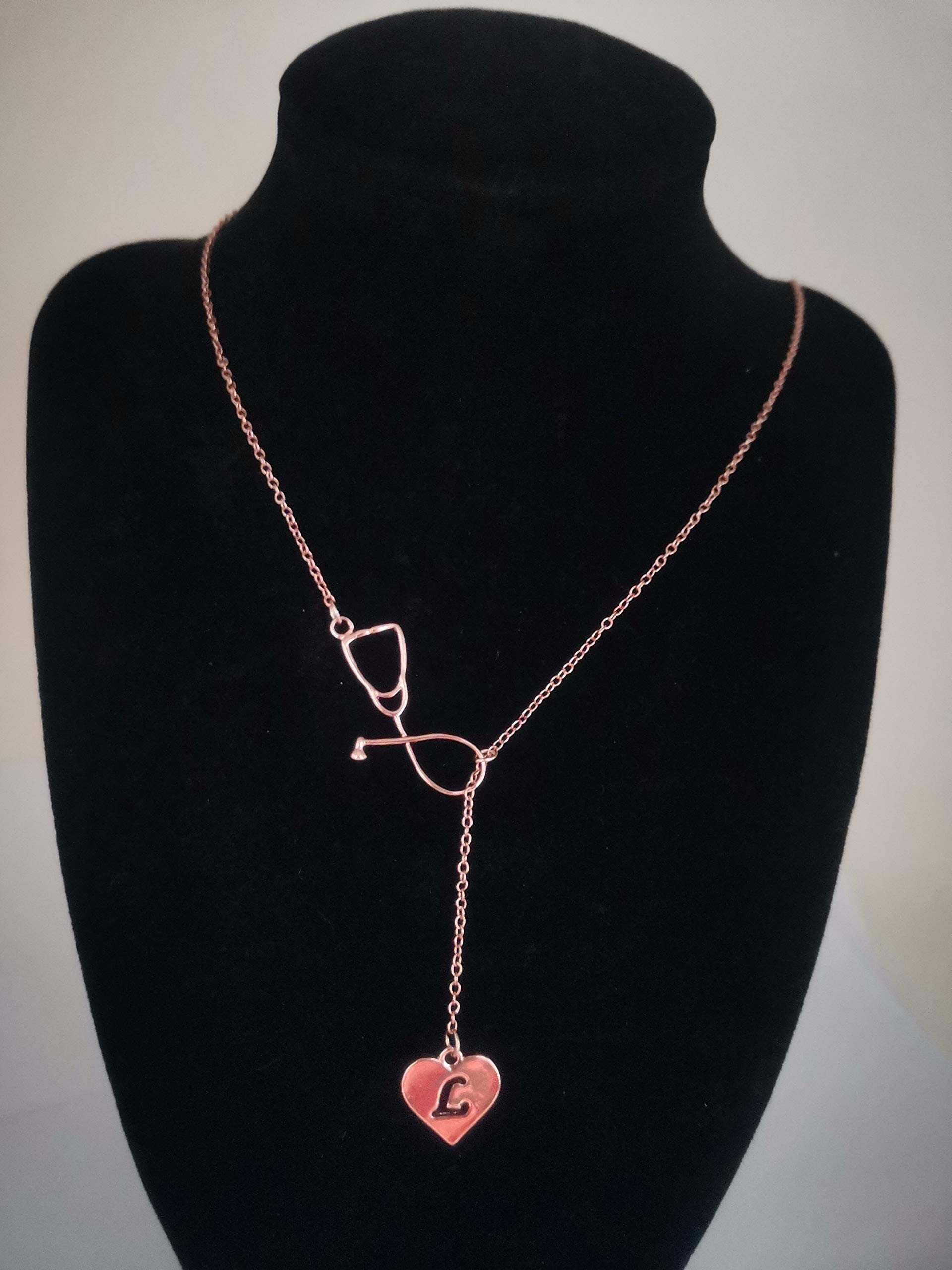 **Personalized Nurse Necklace for Women - Engraved Initial Nurse Pendant, Nursing Graduation Gift & Nurses Week Appreciation Present - Ideal for Student Nurses & Medical Professionals - Perfect for Clinical Shifts, Graduation Ceremonies & Daily Wear**