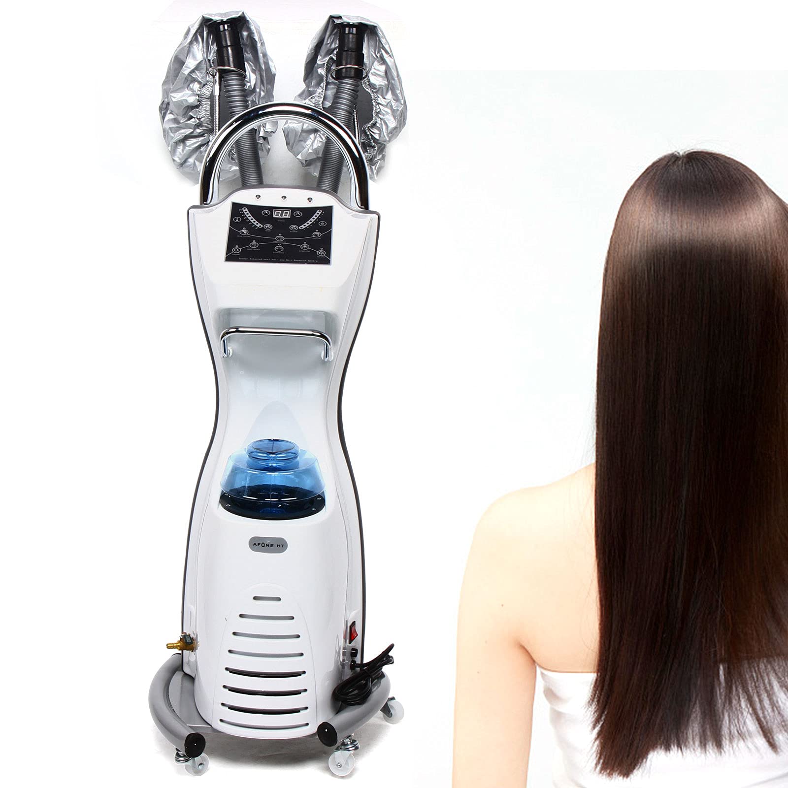 Professional 7-in-1 Mobile Hair Steamer Stand with Anion Technology - Hair Color Processor, Oil Treatment Machine for Salon & Home Use - Perfect for Hair Dyeing, Perming, Deep Conditioning & SPA Treatments