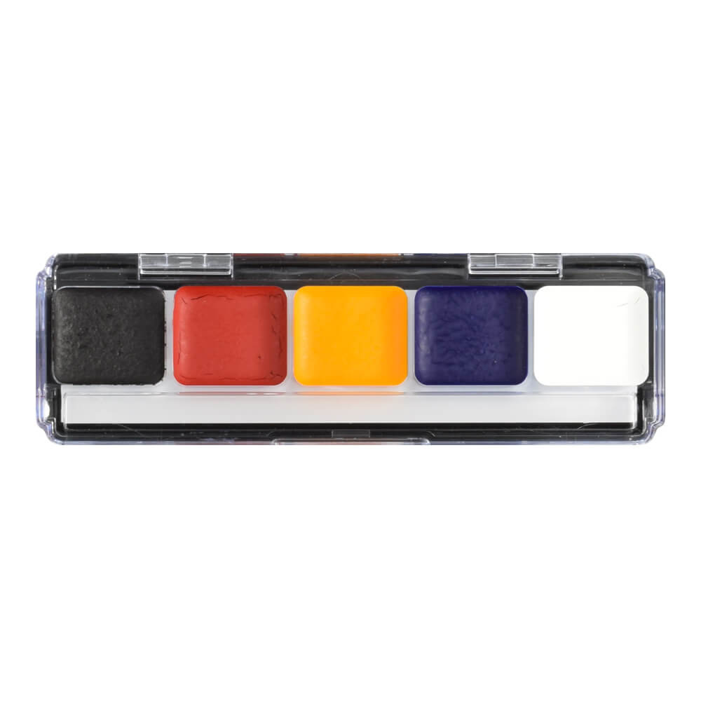 Ben Nye Alcohol Activated Primary FX Palette (AAP 01) - Professional Makeup Kit for Special Effects, Halloween & Theater - Waterproof & Long-Lasting FX Makeup for Cosplay, Film & Stage Productions