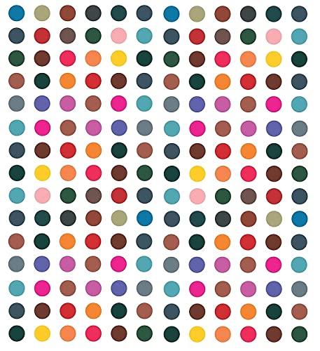 AB Beauty House Simple Plain Round Multicolored Kumkum Sticker Bindi Set for Women - 4 Sizes & 4 Cards - Traditional Indian Forehead Decoration for Festivals, Weddings & Daily Wear