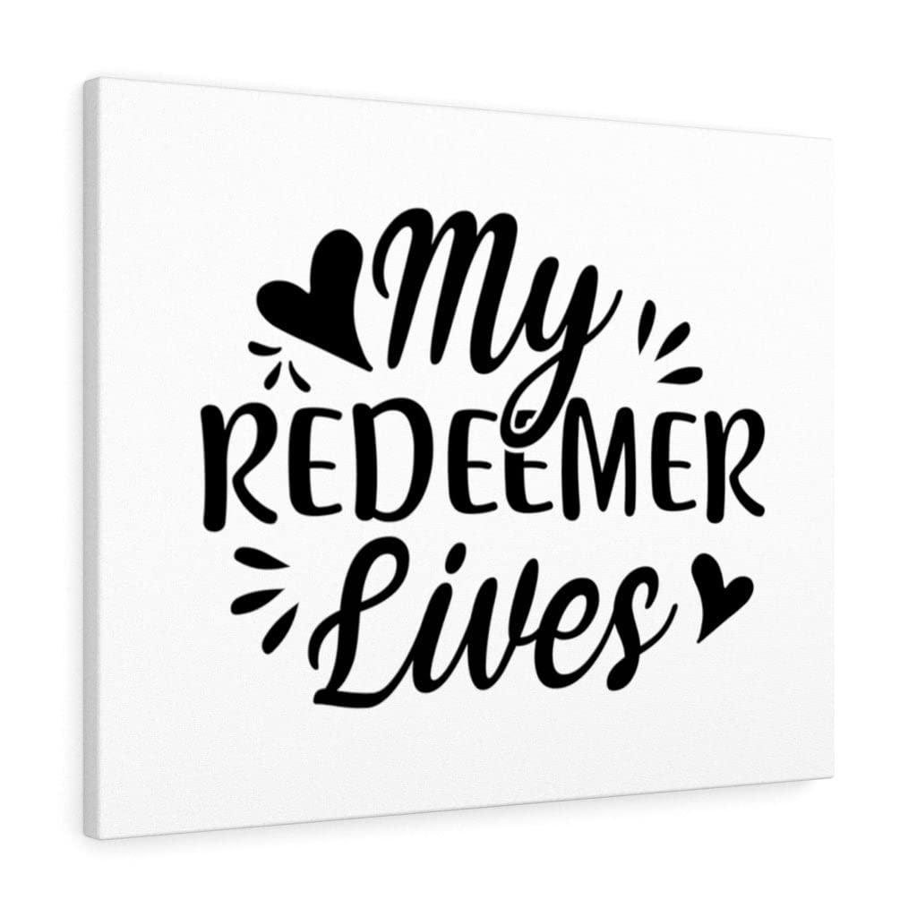 My Redeemer Lives Christian Wall Art Print - Ready to Hang Scripture Decor for Home, Church & Office - Inspirational Bible Verse Gift for Women & Men