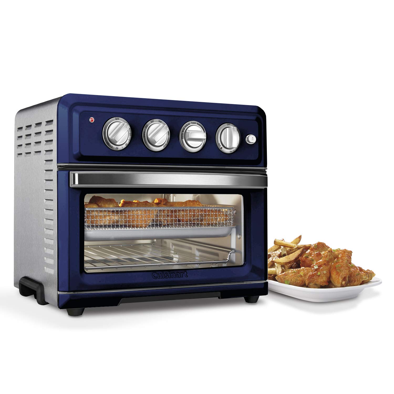 Cuisinart TOA-60 Air Fryer Toaster Oven with Convection - 6-Slice Countertop Oven, Bake, Broil, Toast & Air Fry - Perfect for Small Kitchens, Dorms & RV Cooking (Navy Blue)