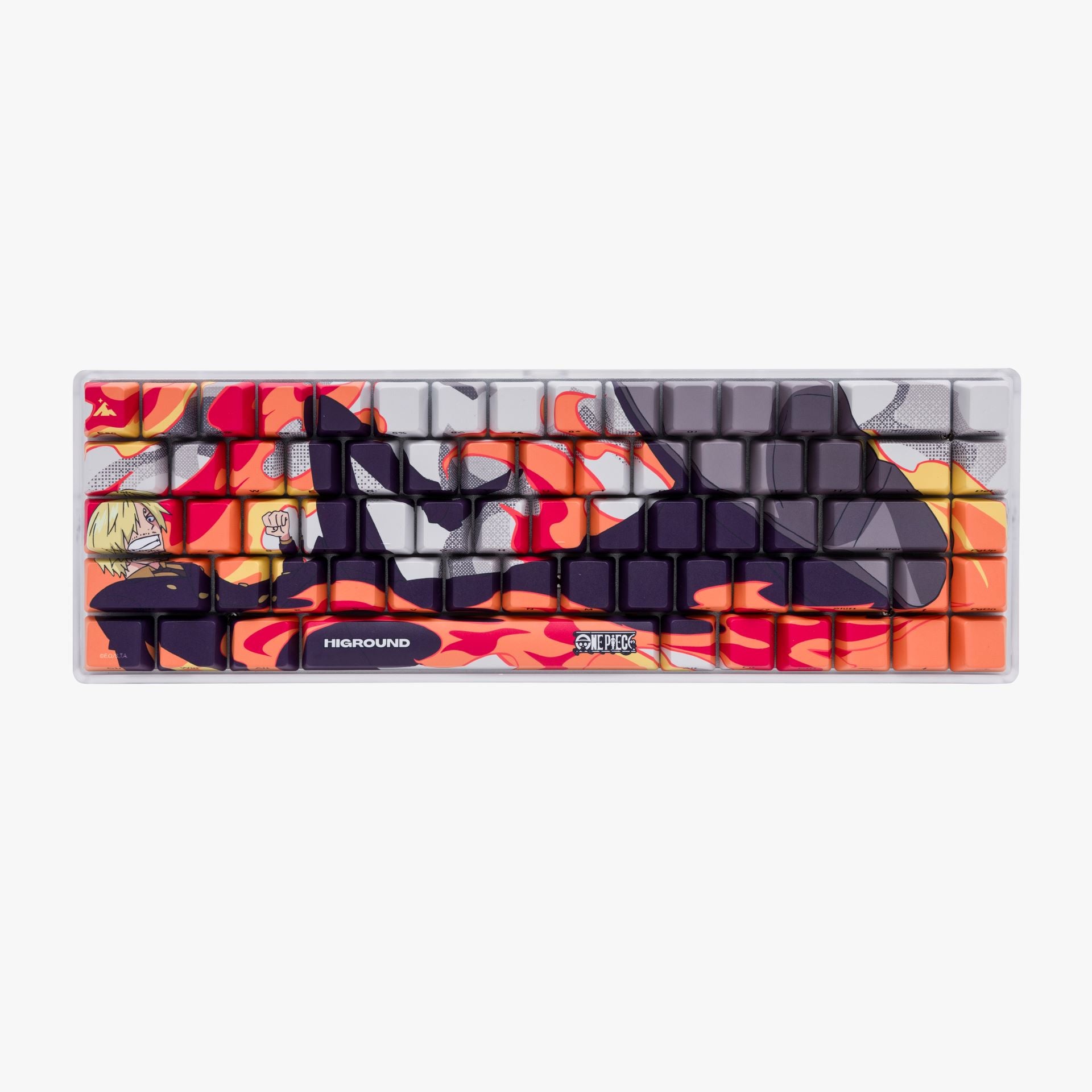 One Piece x HG Basecamp 65HE Mechanical Keyboard - Sanji Edition | Anime Gaming Keyboard for PC & Mac | Perfect for Typing, Programming & Anime Fans Collection