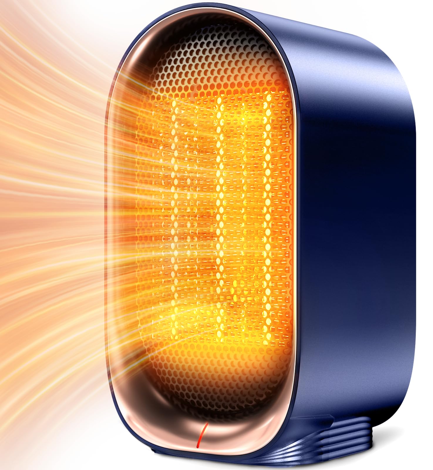 Portable Electric Space Heater for Indoor Use - Small Ceramic Heater with Overheat & Tip-Over Protection for Office, Home, Garage & Patio | Perfect for Winter Warmth & Energy Saving