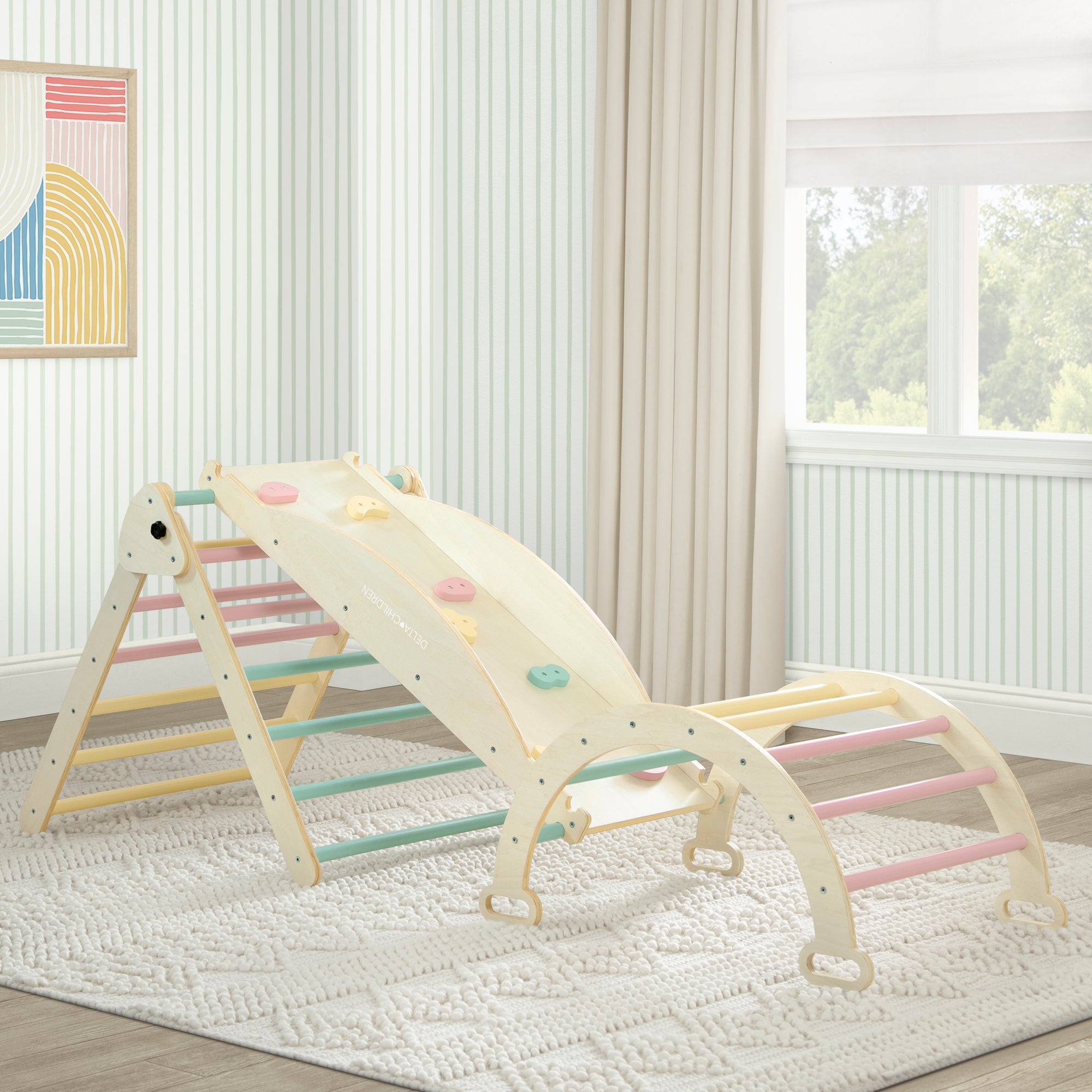 Lil’ Climber Gym - Indoor Climbing Playground for Toddlers & Kids | Safe Home Play Equipment for Active Children | Perfect for Playrooms, Daycares & Indoor Play Areas
