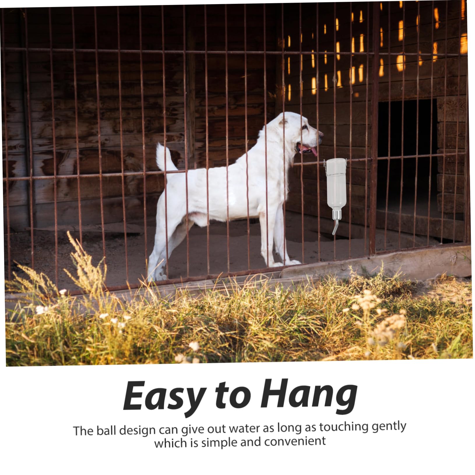 Automatic Pet Water Dispenser - Hanging Water Bottle for Dogs & Cats - Leak-Proof Automatic Feeder for Cages & Travel - Essential Pet Supplies for Home, Office & Outdoor Use
