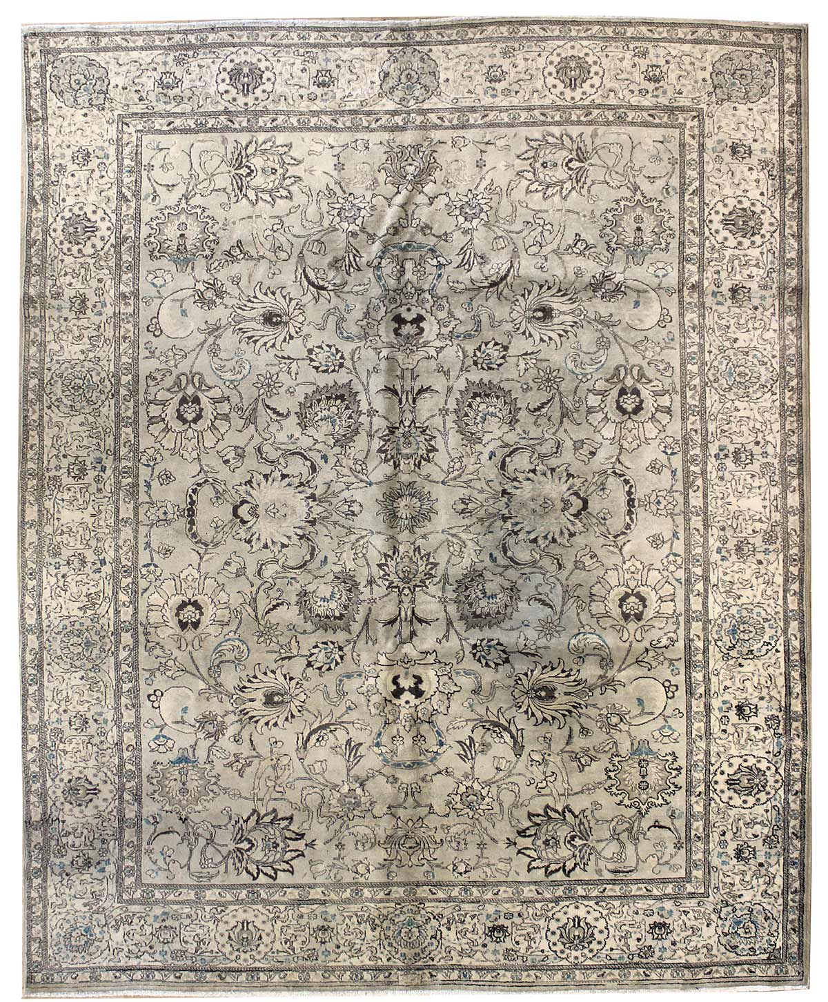 Antique Tabriz Handwoven Traditional Persian Rug - JF6715 | Premium Wool & Silk Blend | Perfect for Living Room, Bedroom & Office Decor