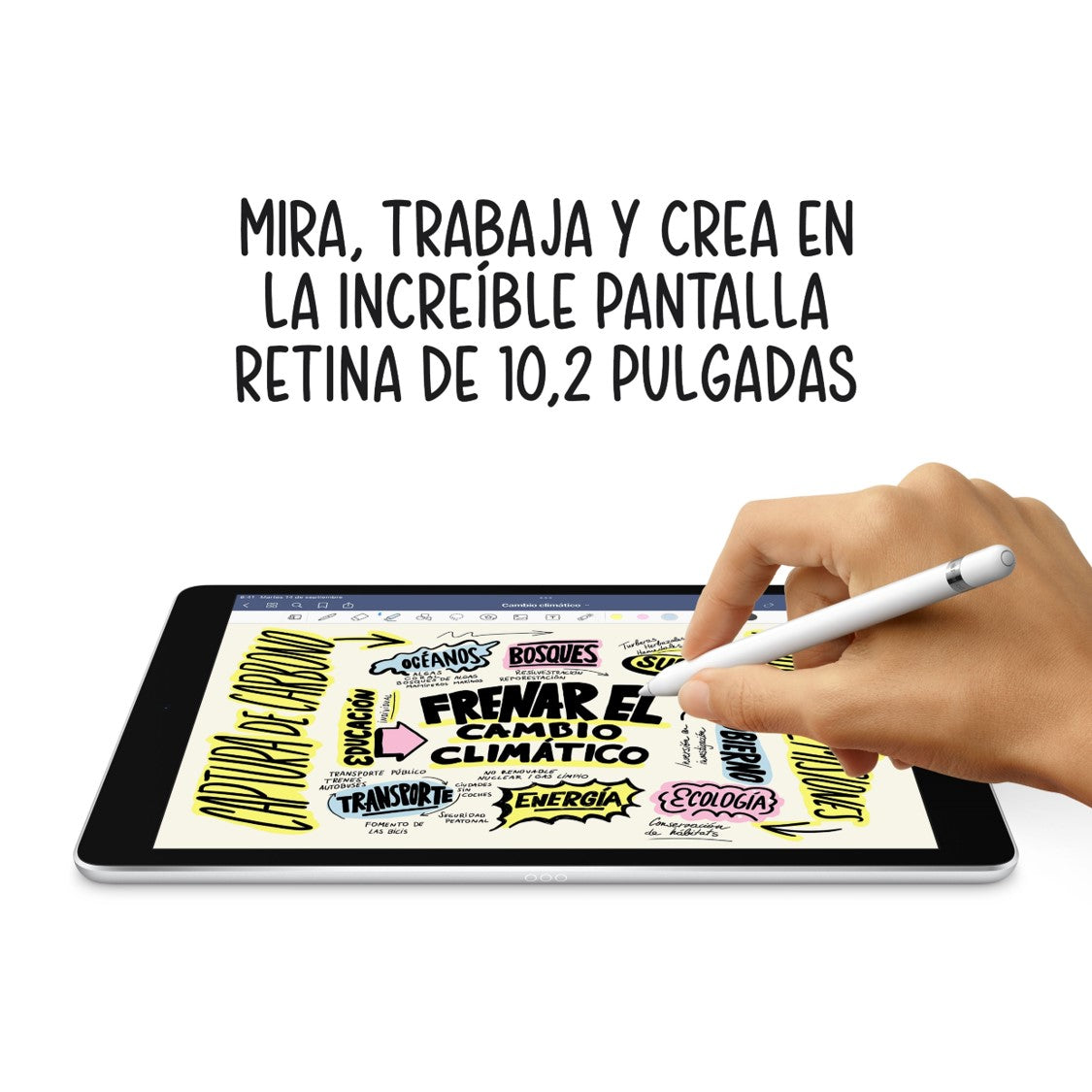 10.2-inch iPad 256GB Wi-Fi (Silver) - Perfect for Work, Study, and Entertainment