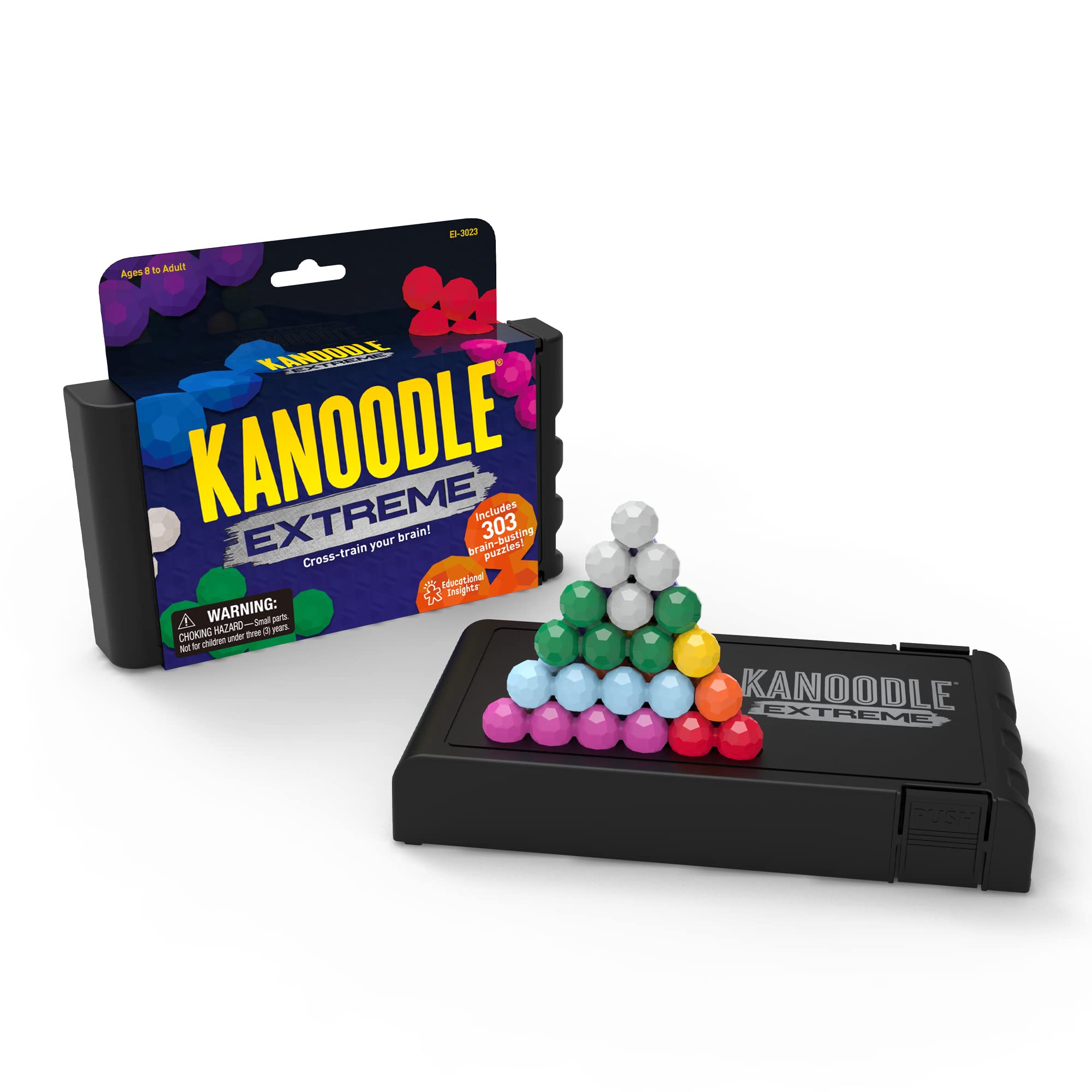 Educational Insights Kanoodle Extreme Puzzle Game - Brain Teaser Challenge for Kids & Adults, Perfect for Family Game Nights & Classroom Activities, Ages 8+