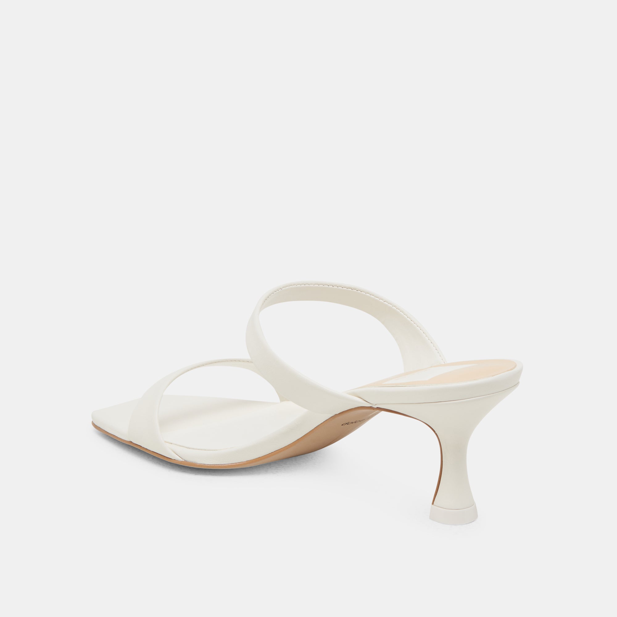 GENORA Women's White Leather Heels - Stylish High Heel Pumps for Work, Party & Evening Wear - Comfortable Dress Shoes for Women
