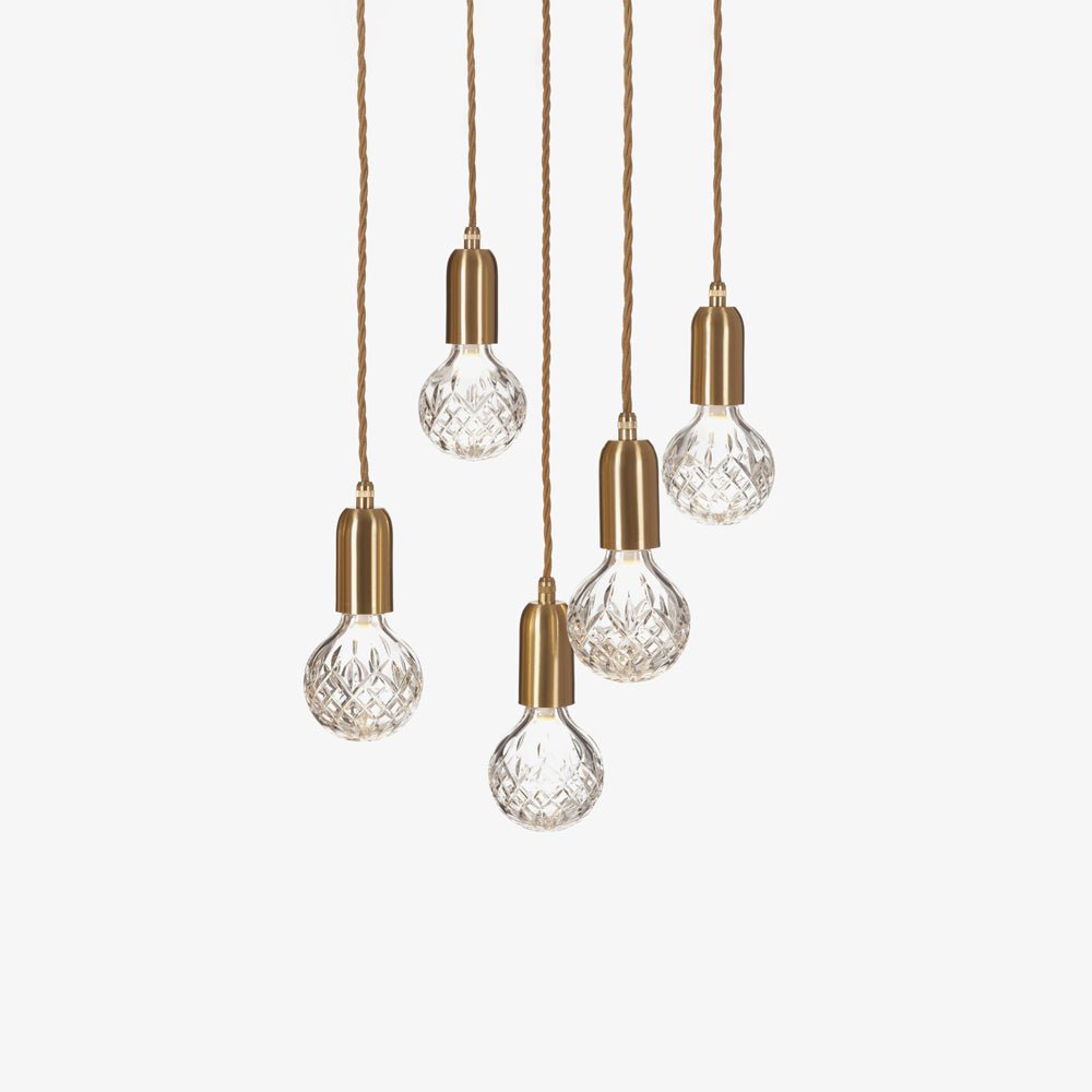 Modern Crystal LED Pendant Light - Elegant Ceiling Hanging Lamp for Dining Room, Kitchen Island & Bedroom Lighting