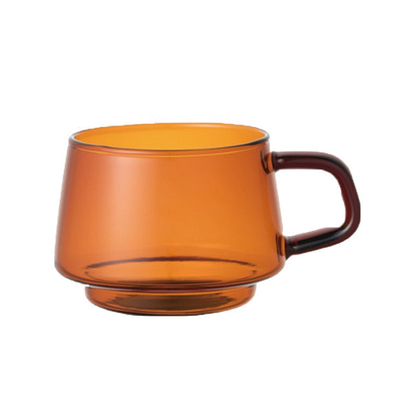 Kinto Sepia Ceramic Mug - 12oz Coffee Tea Cup with Handle, Dishwasher Safe - Perfect for Home, Office, and Cafe Use