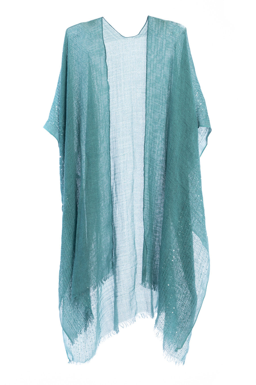 Elegant Shimmering Sequin Ruana Wrap - Women's Fashion Shawl for Parties & Evening Events