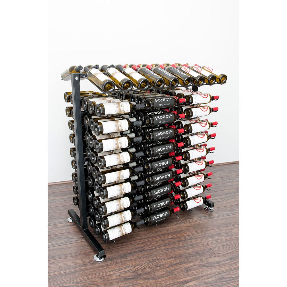180 Bottle 3 Foot Island Wine Display Rack - Perfect for Home Bars, Restaurants, and Wine Cellars