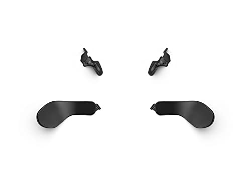 MOJOXR 4pcs Metal Back Paddles for PS5 DualSense Edge Wireless Controller - 2 Swappable Sets, Original Replacement Accessories for Playstation 5 Edge Controller - Enhanced Gaming Performance & Precision Control (Black) | Perfect for FPS, Racing & Competitive Gaming