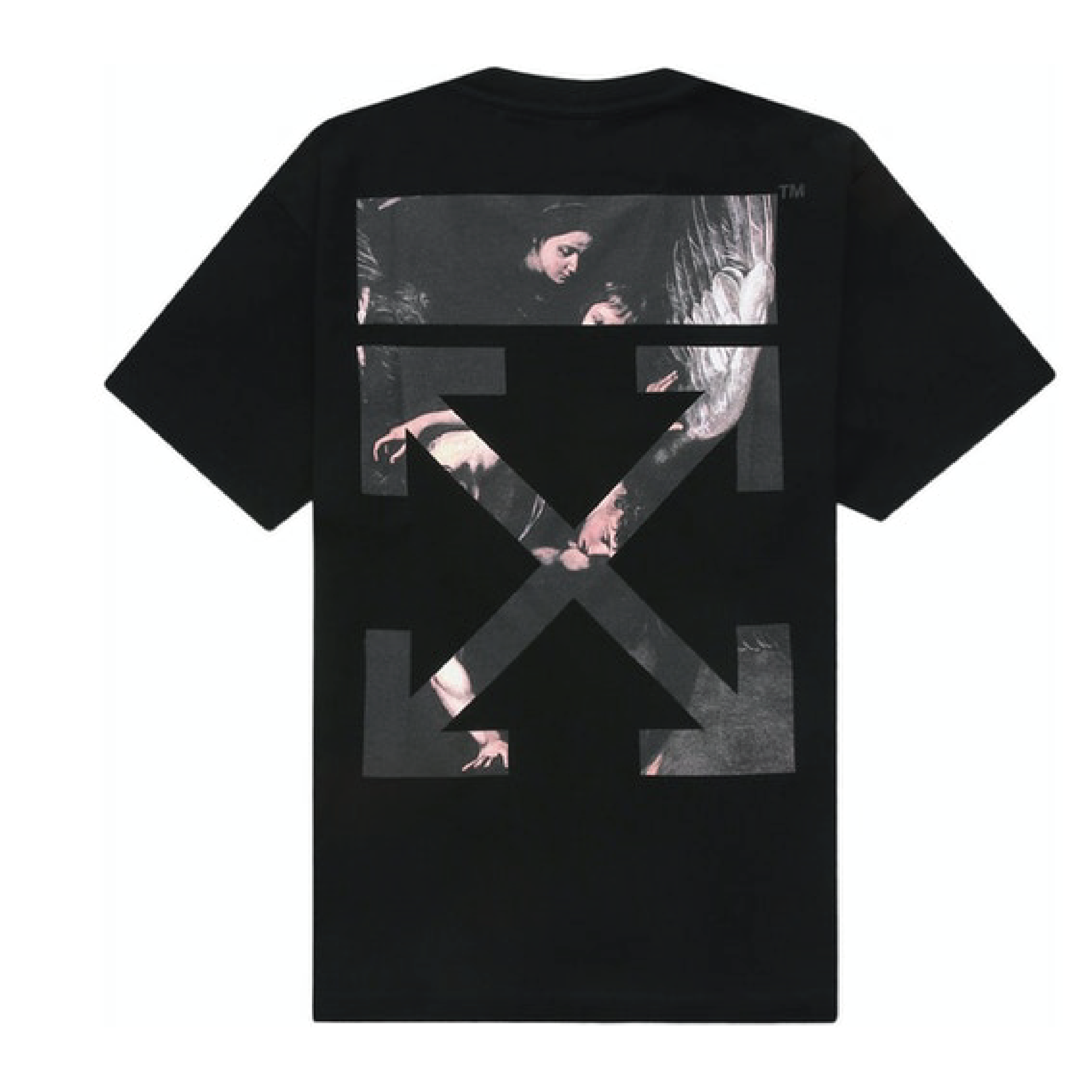 OFF WHITE 20SS CARAVAGGIO ARROW OVER TEE - Trendy Streetwear Graphic T-Shirt for Men | Perfect for Casual Outfits, Music Festivals & Urban Fashion