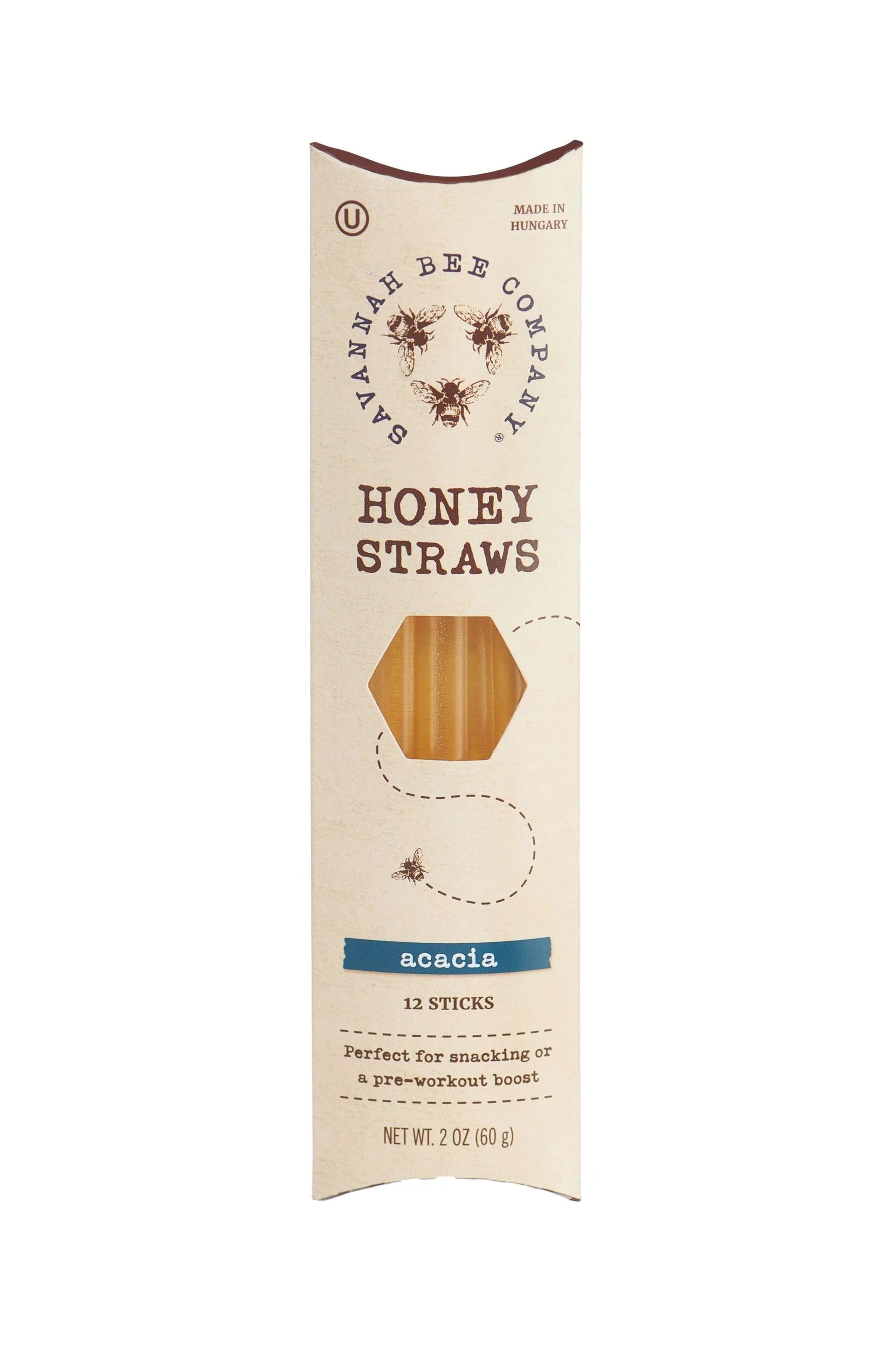 Organic Honey Straws - Pure Natural Honey Sticks for Tea, Coffee & Snacks - On-the-Go Healthy Sweetener for Kids & Adults - Perfect for Camping, Hiking & Office Use