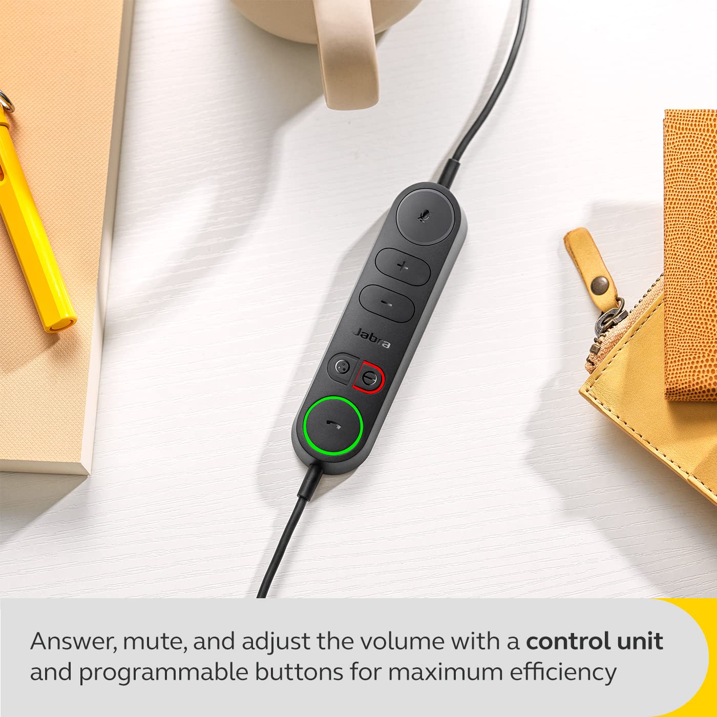 Jabra Engage 40 Wired Mono Headset with Noise-Cancelling Mic & USB-A - Compatible with Zoom, Teams, UC Platforms - Perfect for Call Centers, Remote Work & Office Communications (Black)