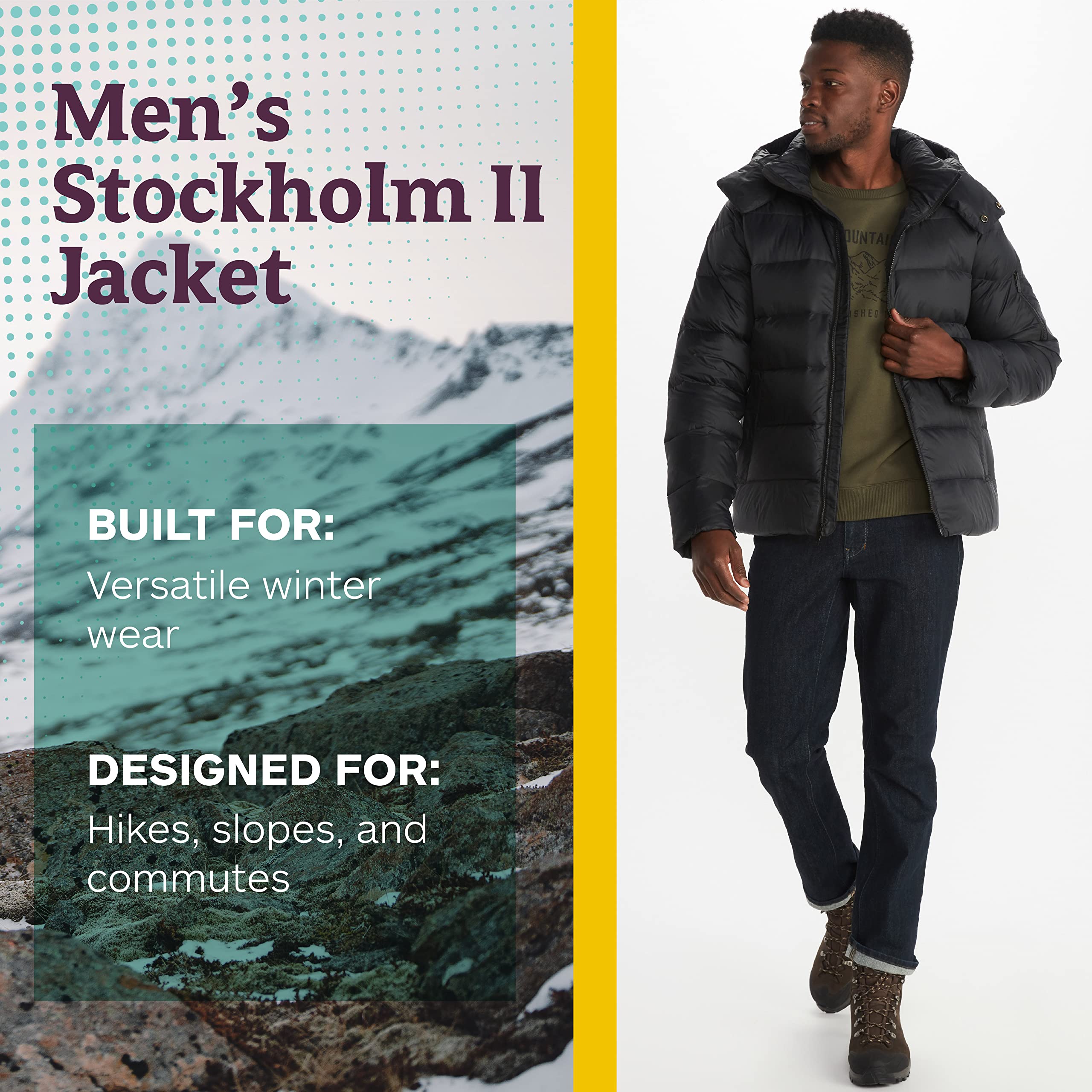 MARMOT Men's Stockholm Jacket - Waterproof Winter Jacket for Hiking & Outdoor Activities | Warm Insulated Coat for Cold Weather Adventures
