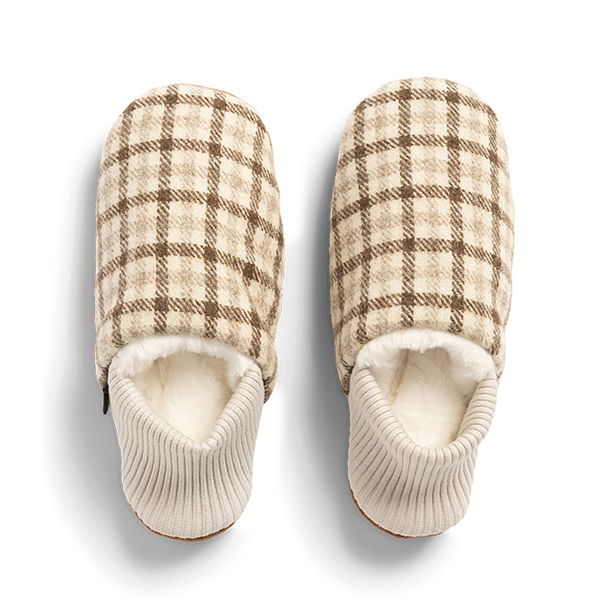 Hawick Tweed House Slippers - Warm Fur Lined Indoor Shoes for Men & Women - Cozy Home Comfort for Winter & Relaxation