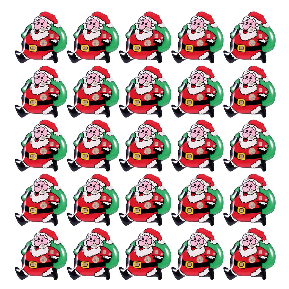 VALICLUD 25pcs LED Christmas Brooches - Light Up Snowman Pins with Flashing Glowing Enamel for Holiday Parties, Xmas Gifts & Festive Decorations (Perfect for Christmas Celebrations, Office Parties & Gift Exchanges)