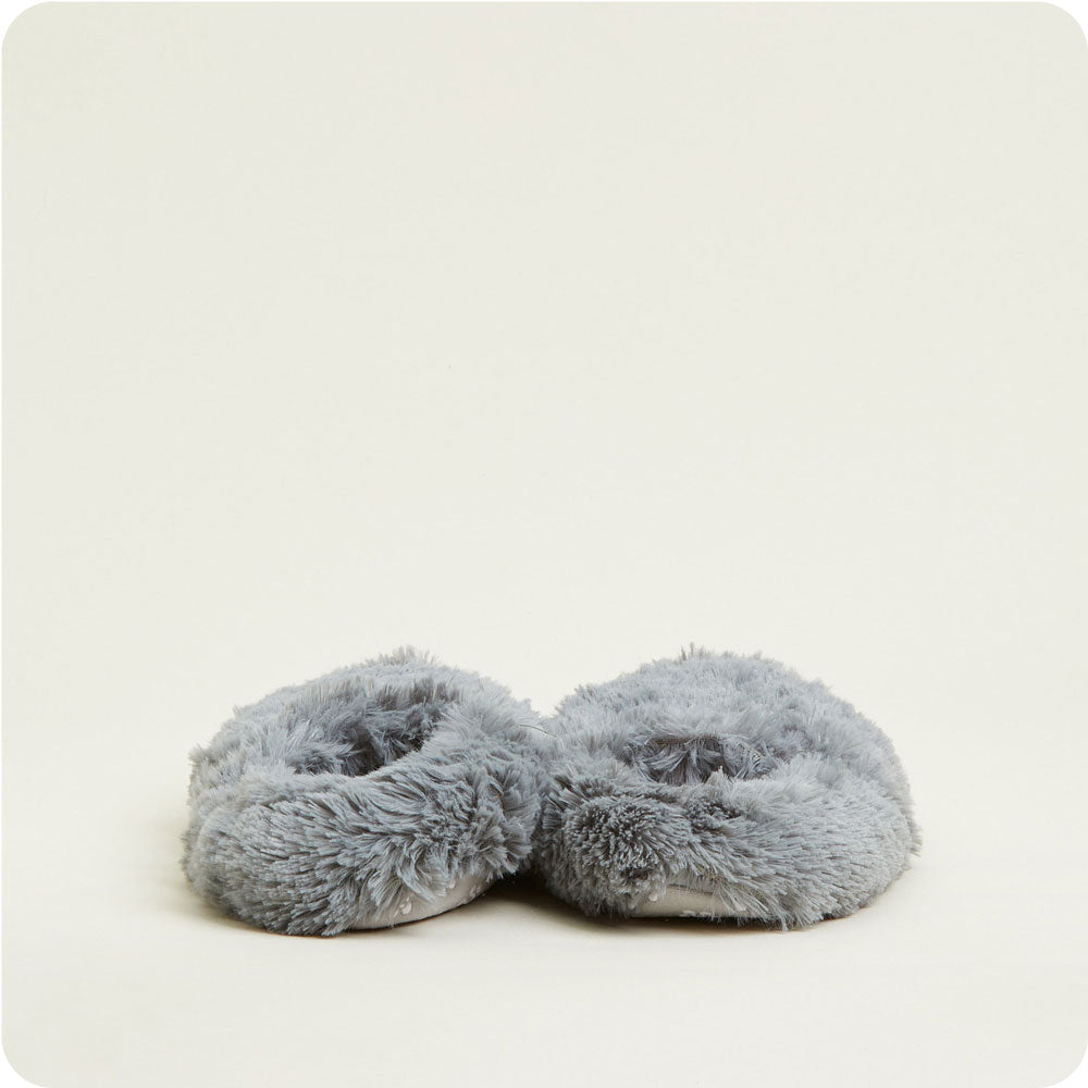 Cozy Gray Slippers for Women & Men - Warmies® Soft Indoor/Outdoor House Shoes - Perfect for Winter, Home, Office & Relaxation