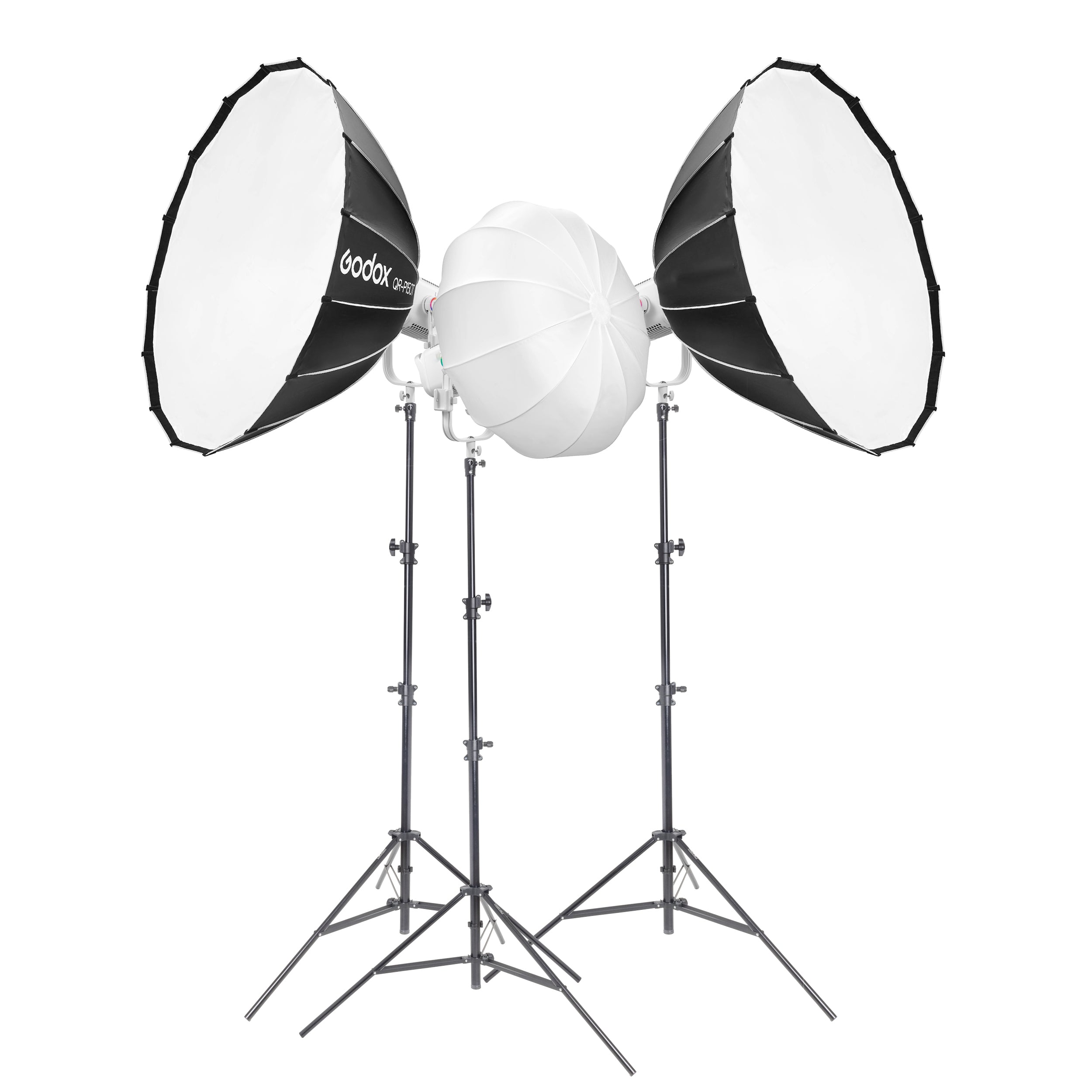 GODOX Litemons LA600R RGB LED 3-Head Video Lighting Kit with Remote Control - Professional Studio Lighting for YouTube, Photography, Live Streaming & Video Production
