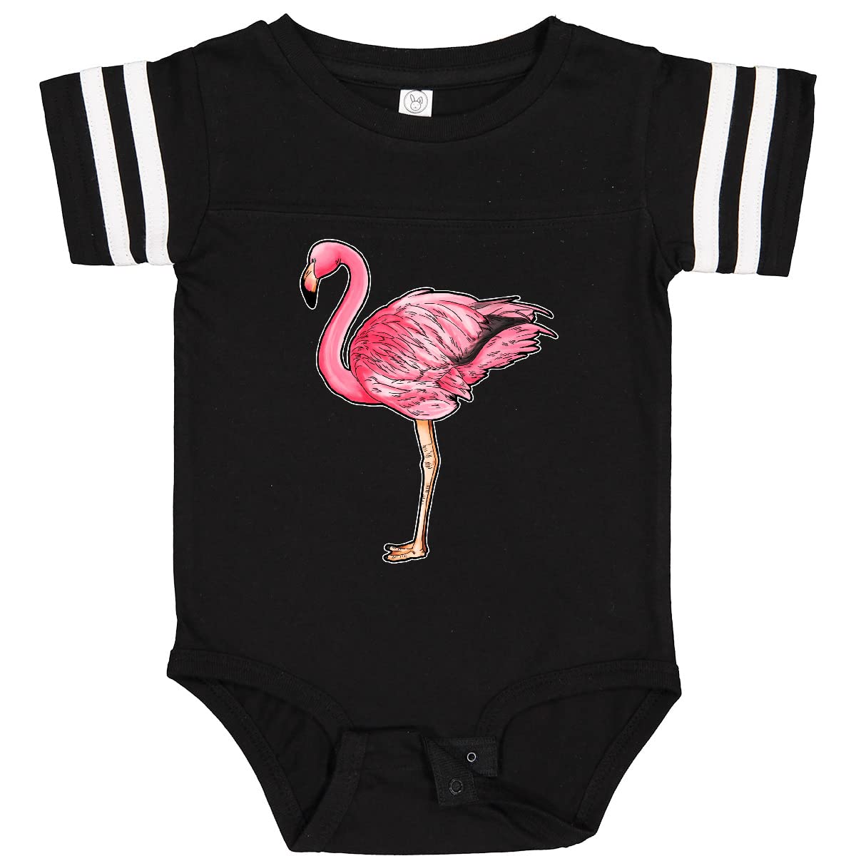 Inktastic Pink Flamingo Baby Bodysuit - Cute Flamingo Print Onesie for Newborns & Infants - Soft Cotton Baby Romper for Girls & Boys - Perfect for Playdates, Photo Shoots & Everyday Wear