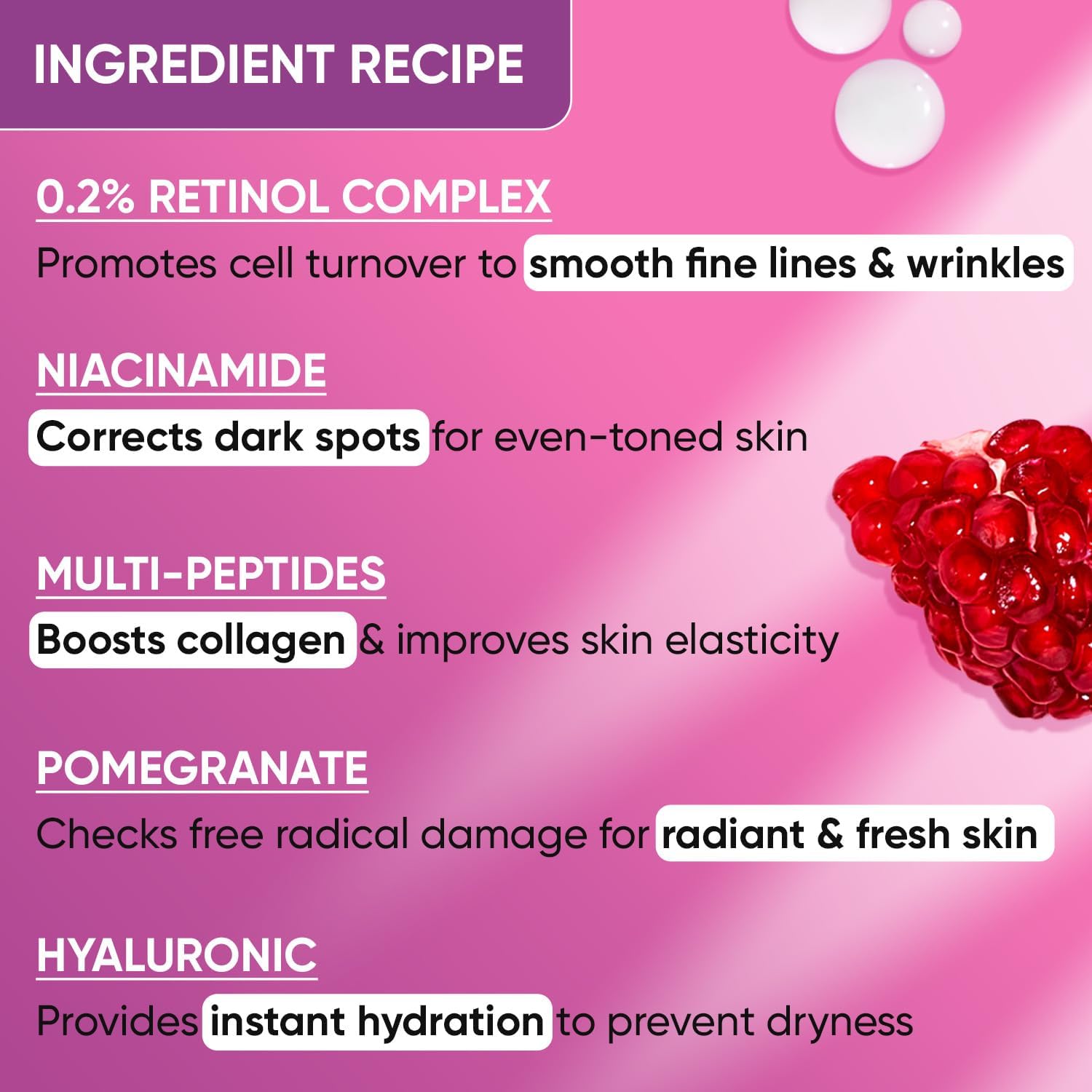 0.2% Retinol Complex Face Serum with Niacinamide & Hyaluronic Acid | Anti-Aging Treatment Reduces Wrinkles, Boosts Collagen for Firmer Skin | Multi-Peptide Formula for Youthful Radiance | Beginner-Friendly Skincare | 30ml | Perfect for Night Routine & Daily Anti-Aging Care