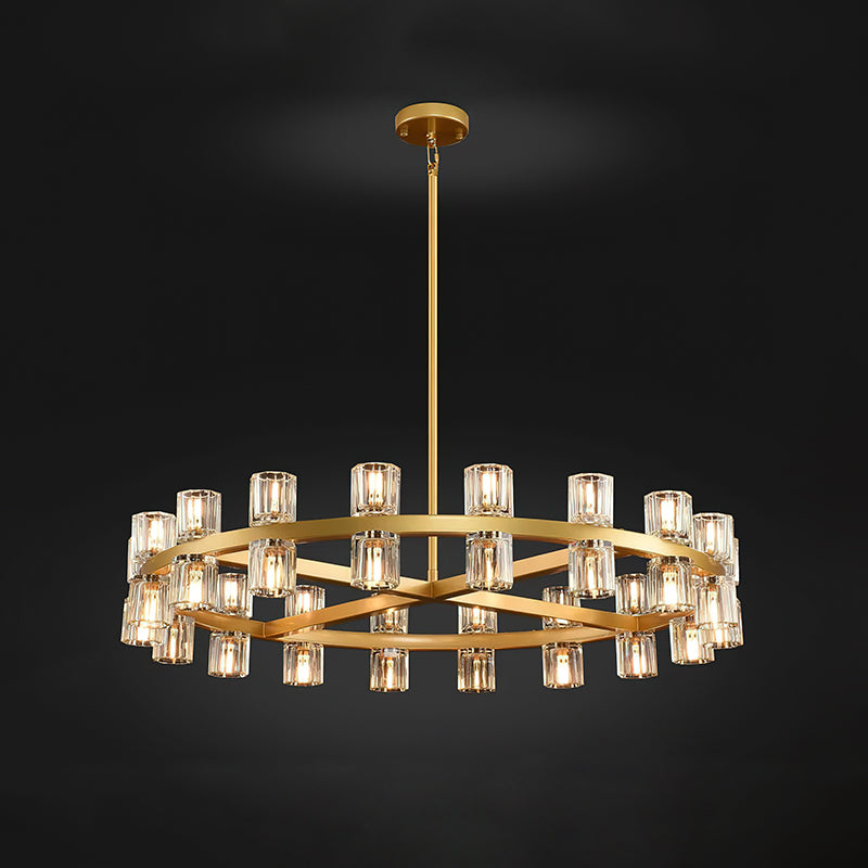 Akolia Crystal Chandelier - Elegant Lighting Fixture for Dining Room, Bedroom & Living Room | Modern Home Decor | Perfect for Weddings & Special Events