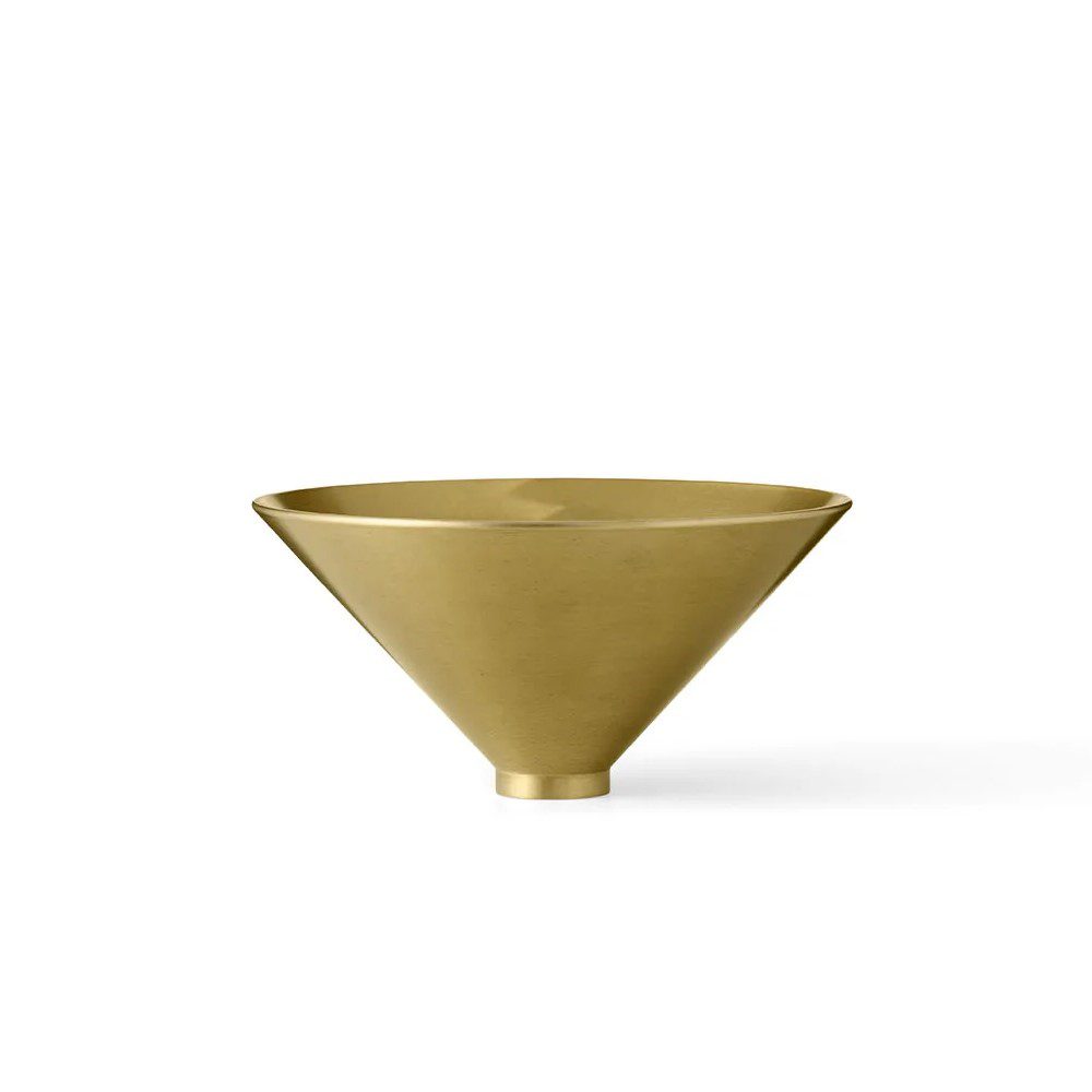 AUDO CPH Taper Bowl - Handcrafted Brass Decorative Bowl for Dining Table Centerpiece, Home Decor & Gift Giving