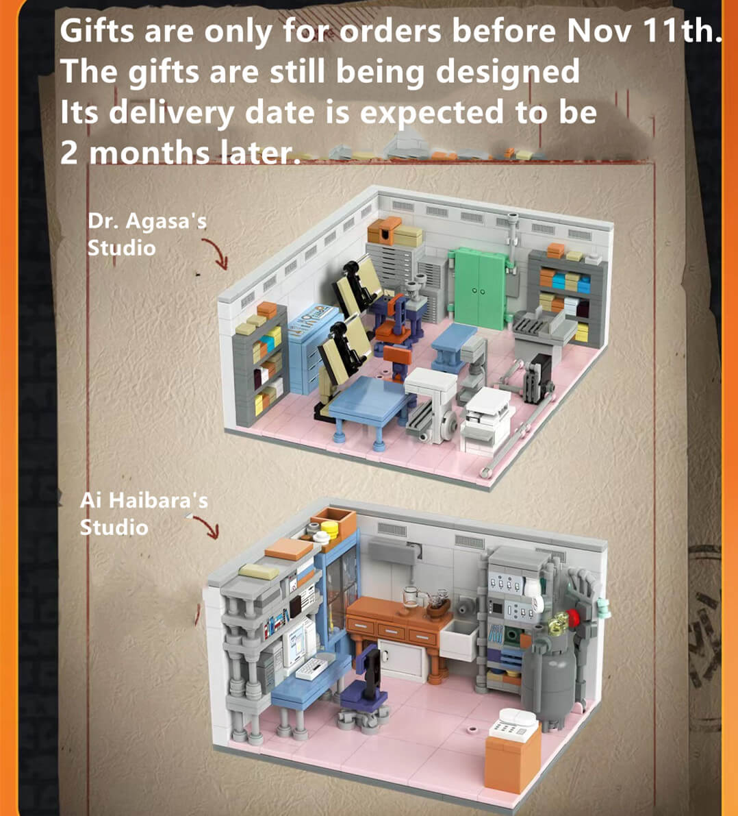 Keeppley K20712 Detective Conan Dr. Agasa's House Building Blocks Set - Anime Model Kit for Collectors & Fans - Perfect for Home Decoration, Gift Giving & Anime Display