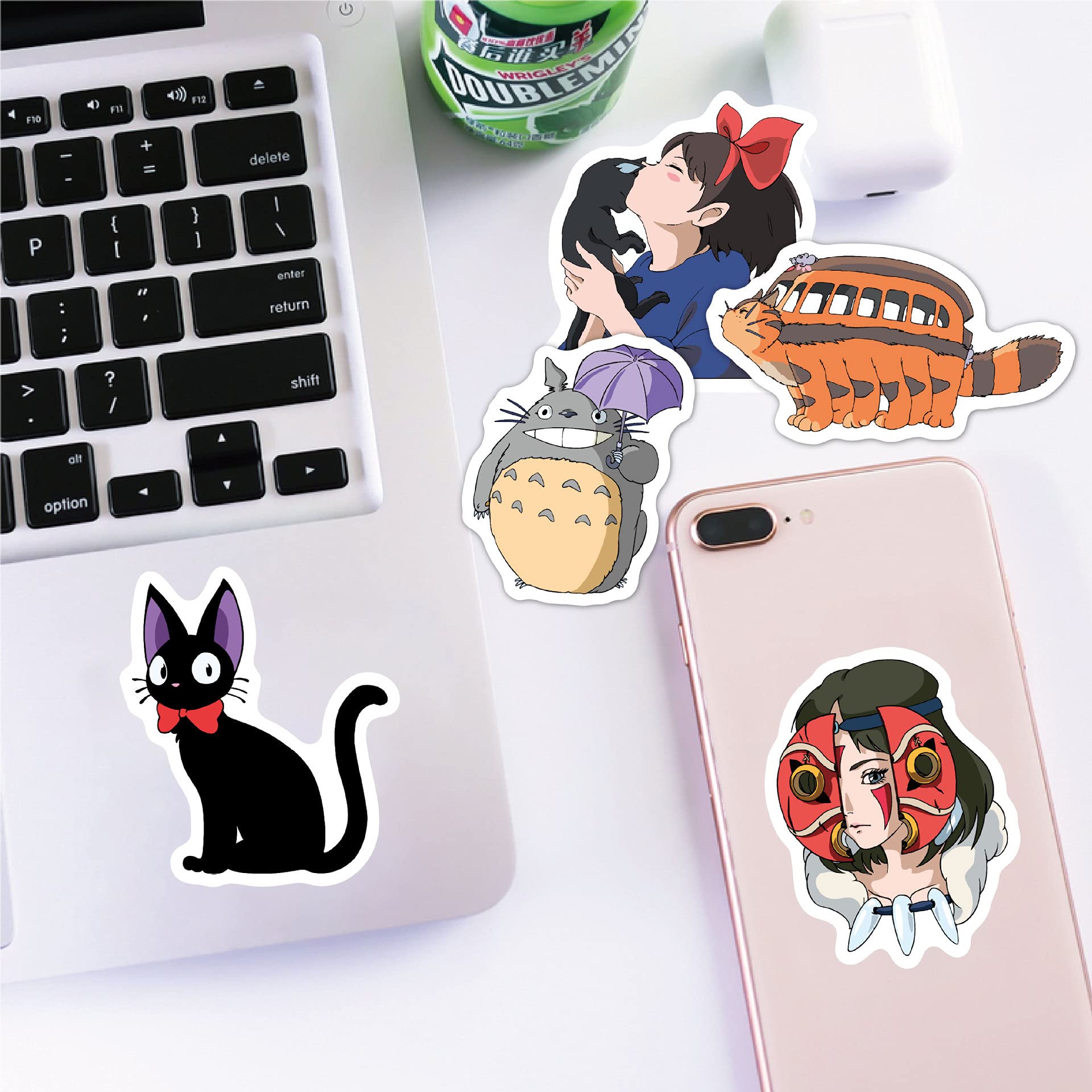 100 PCS Cute Anime Stickers - Waterproof Vinyl Kawaii Decals for Laptop, Guitar, Water Bottle, Luggage & Bike - Fun Fashion Stickers for Kids, Teen Girls & Adults - Perfect for DIY Crafts, School Supplies & Room Decor