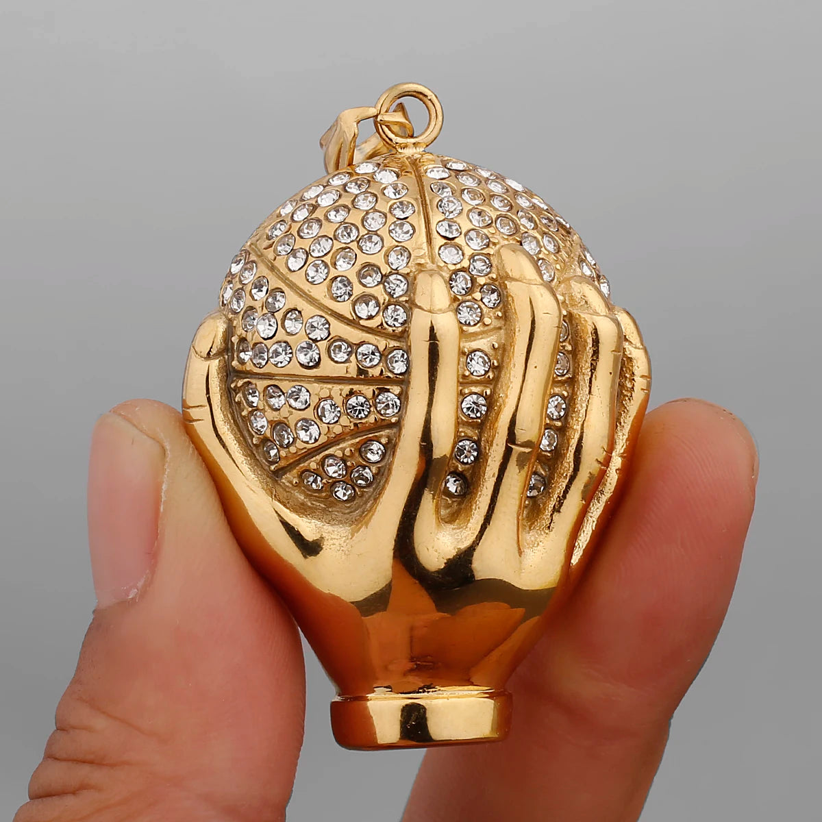 24K Gold Plated Hand Sculpture - Elegant Home Decor for Living Room, Office & Gifts | Feng Shui Art Piece for Wealth & Prosperity
