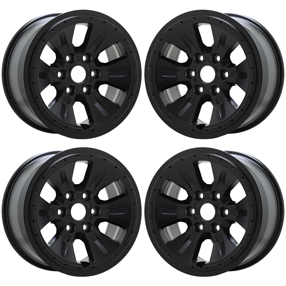 17 Ford F150 Truck Satin Black Wheels & Rims - Factory OEM Set of 4 (Part #10114) | Premium Replacement for Off-Roading & Daily Driving