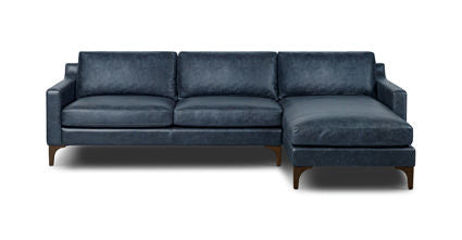 Sorrento Right Facing Sectional Sofa - Modern L-Shaped Couch with Reversible Chaise for Living Room, Family Room & Home Theater