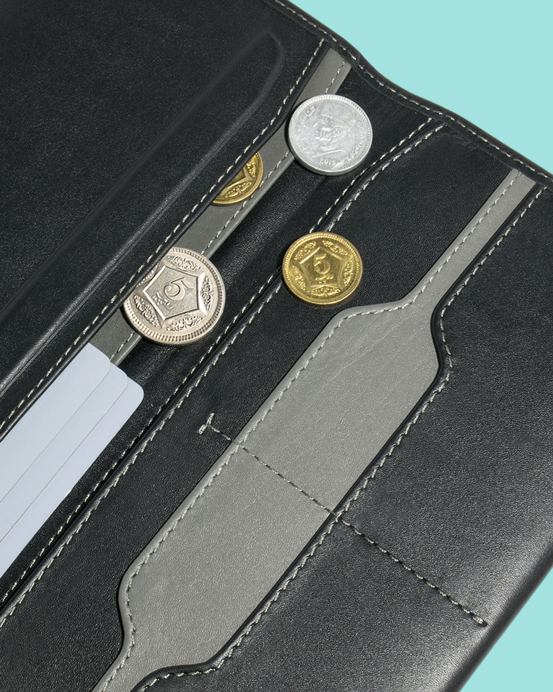 Premium Space-Themed Long Wallet for Men & Women - RFID Blocking Slim Bifold Wallet - Perfect for Travel, Business & Everyday Use