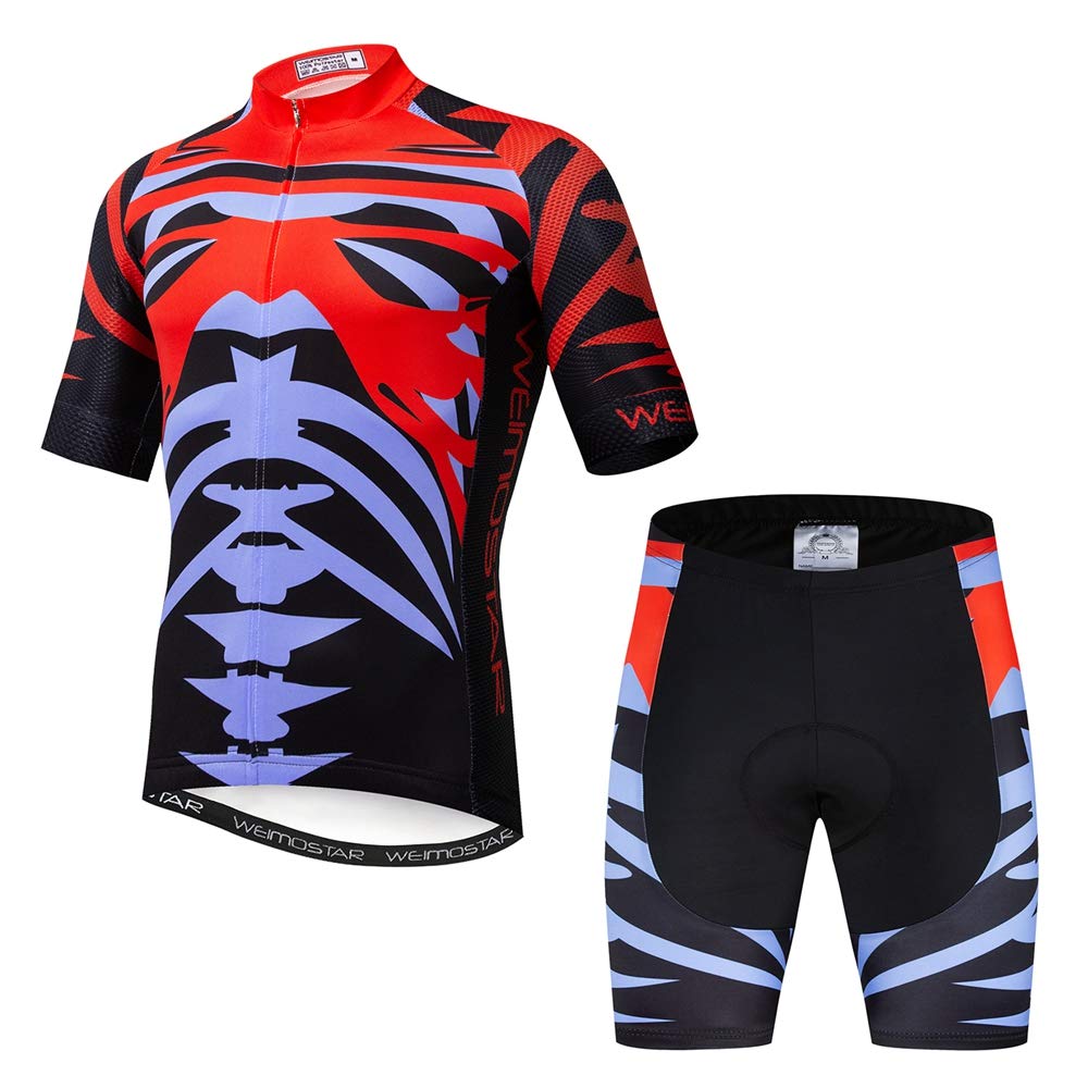 Men's Cycling Jersey Short Sleeve Bike Shirt - Breathable MTB Riding Top for Outdoor Cycling & Mountain Biking - Perfect for Road Trips, Training & Sports Activities