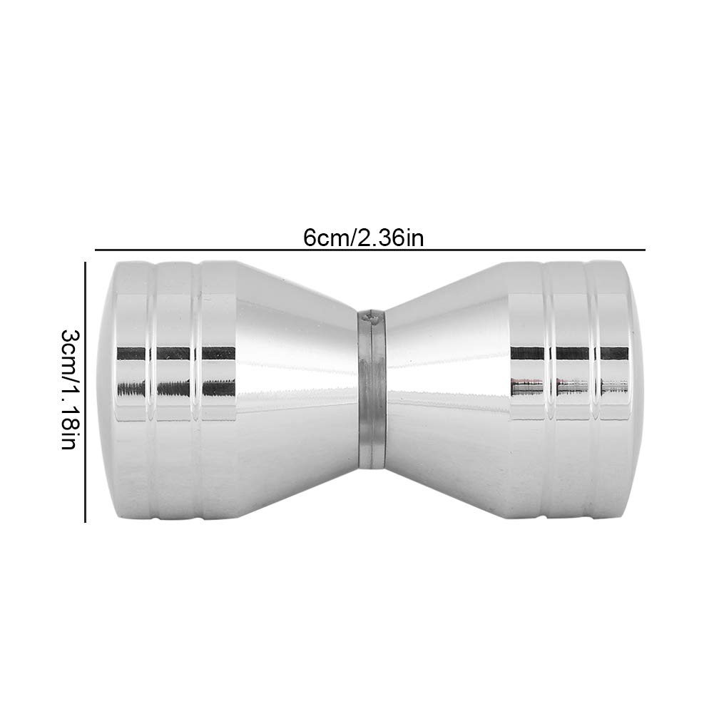 Easy Install 4-16mm Aluminum Alloy Shower Door Handle Knob - Bathroom & Office Door Hardware Set (2 Pack) for Modern Home & Commercial Spaces