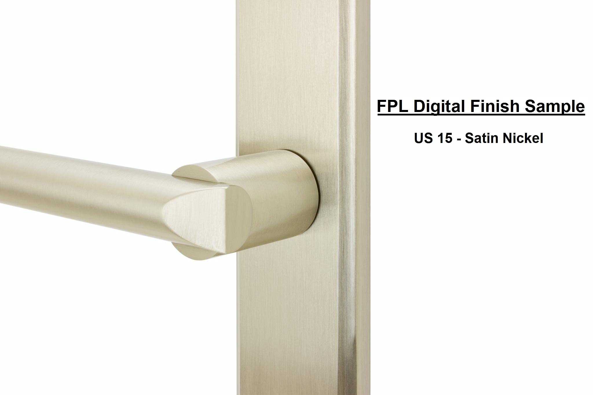 FPL Pickfair Patio Sliding Door Lock Replacement - Satin Nickel Finish (US15) | Secure Sliding Glass Doors for Home & Patio Safety