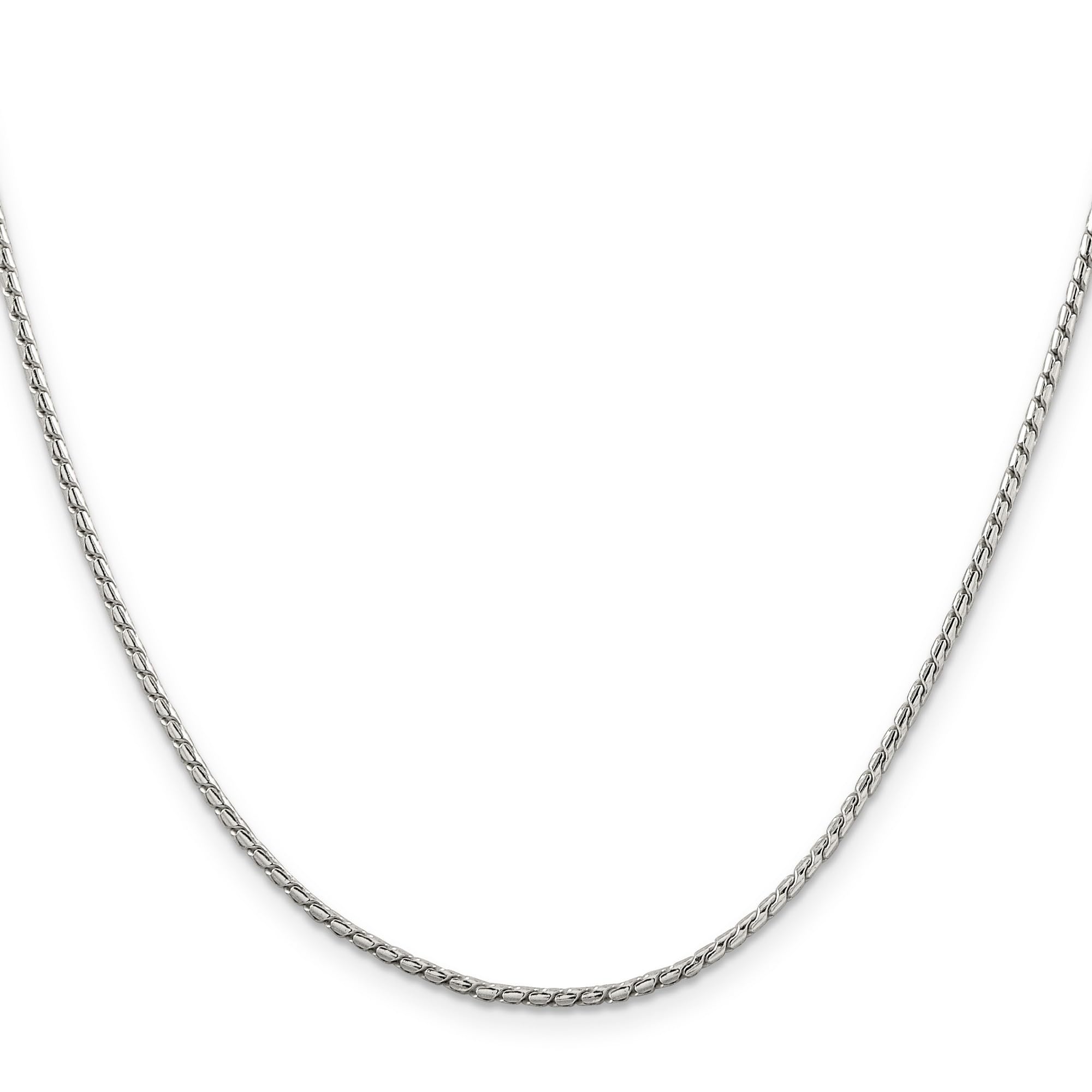 .925 Sterling Silver Franco Chain Necklace for Women & Men - Durable & Hypoallergenic Jewelry for Everyday Wear, Gifts & Special Occasions