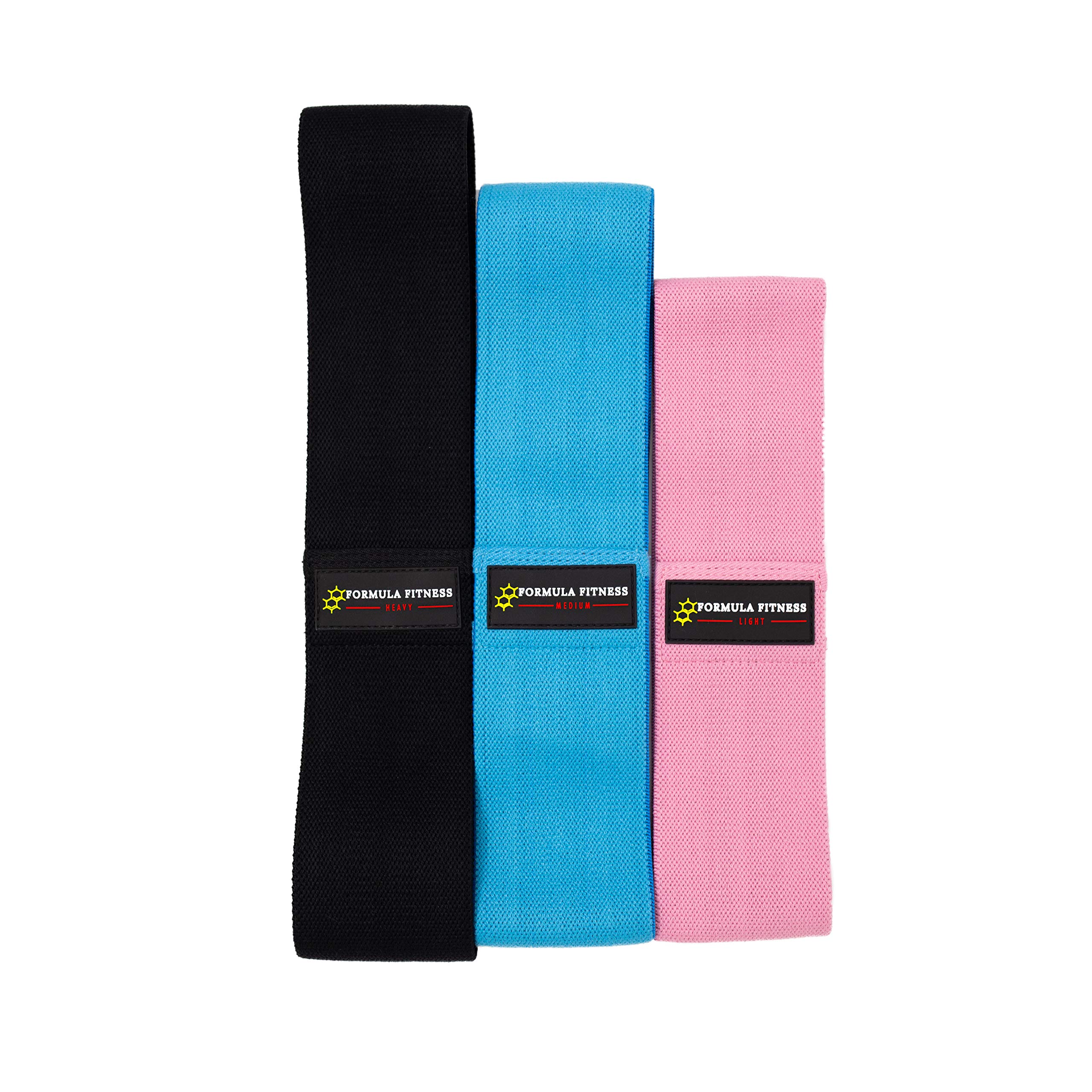 Premium Fabric Resistance Bands Set for Legs & Glutes Workout - Heavy Duty Non-Slip Exercise Bands for Women & Men - Ideal for Squats, Yoga, Home & Gym Training - Loop Booty Band for Strength Training & Toning