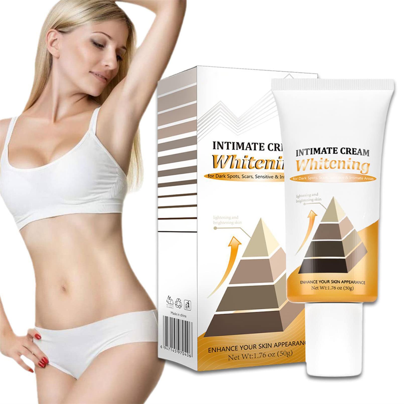 Skin Whitening Oil - Dark Spot Corrector & Brightening Serum for Face, Body, Armpit, Neck, Knees | Lightens Hyperpigmentation, Moisturizes Skin | Safe for Women & Men | 50g | Perfect for Daily Skincare Routine & Evening Skin Tone