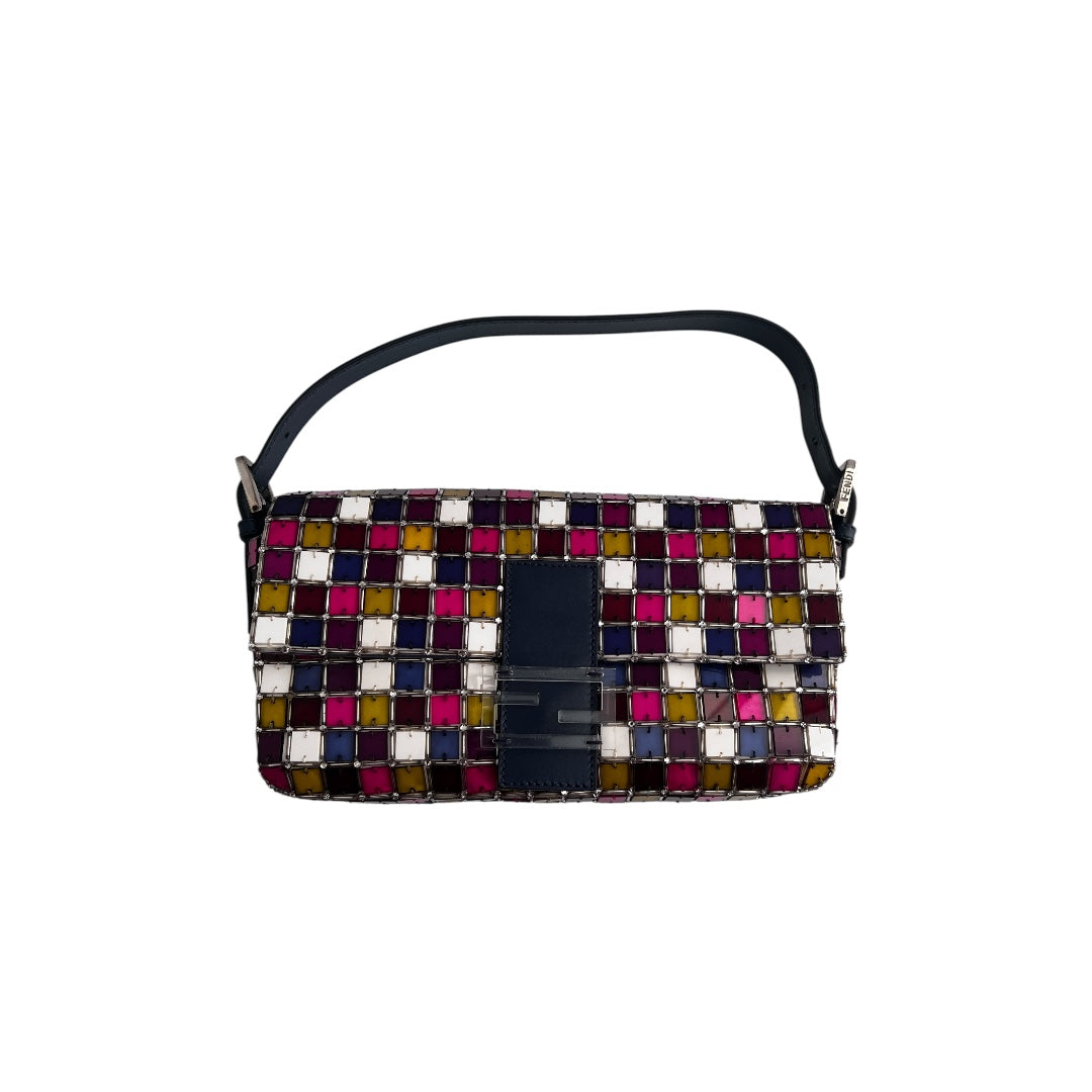 Fendi Mosaic Baguette Bag - Luxury Designer Crossbody Handbag for Women | Perfect for Parties, Date Nights & Special Occasions
