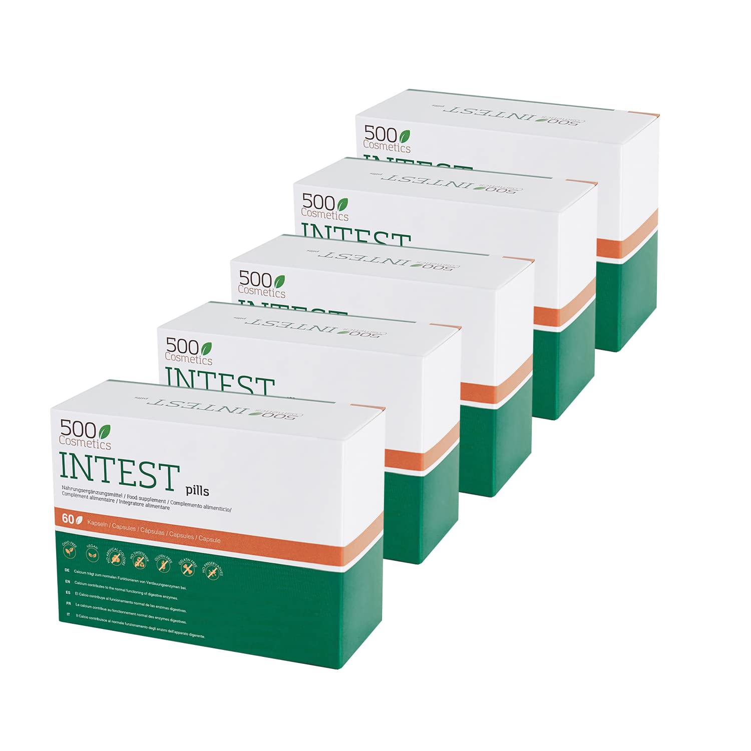 500Cosmetics Intest - Natural Hemorrhoid Prevention Capsules - Improve Circulation & Relieve Constipation - for Men & Women - Supports Digestive Health & Comfortable Sitting