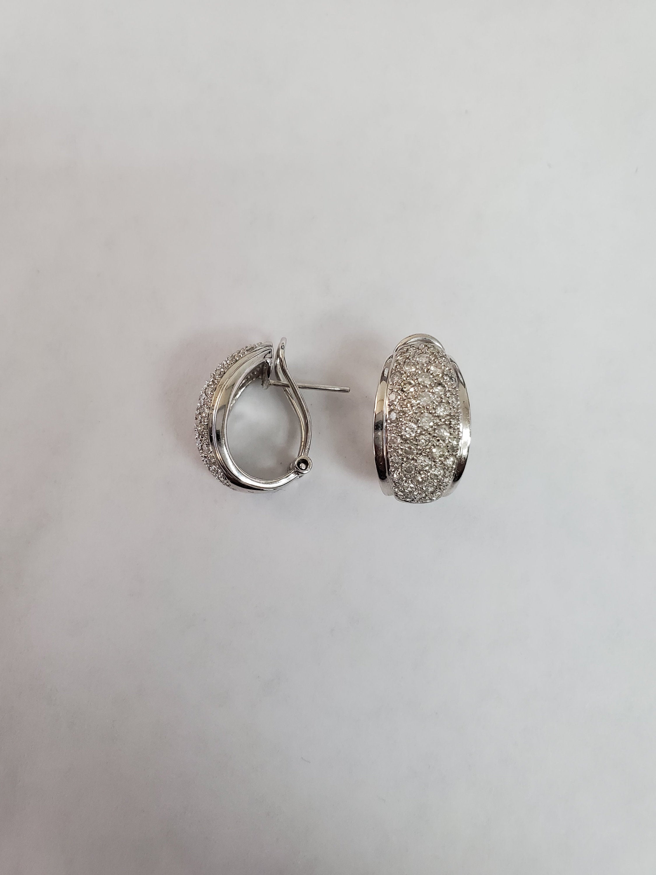 Exquisite Pave Diamond Cluster Earrings for Women | 14K Gold Plated Bridal Jewelry | Perfect for Weddings, Anniversaries & Special Occasions