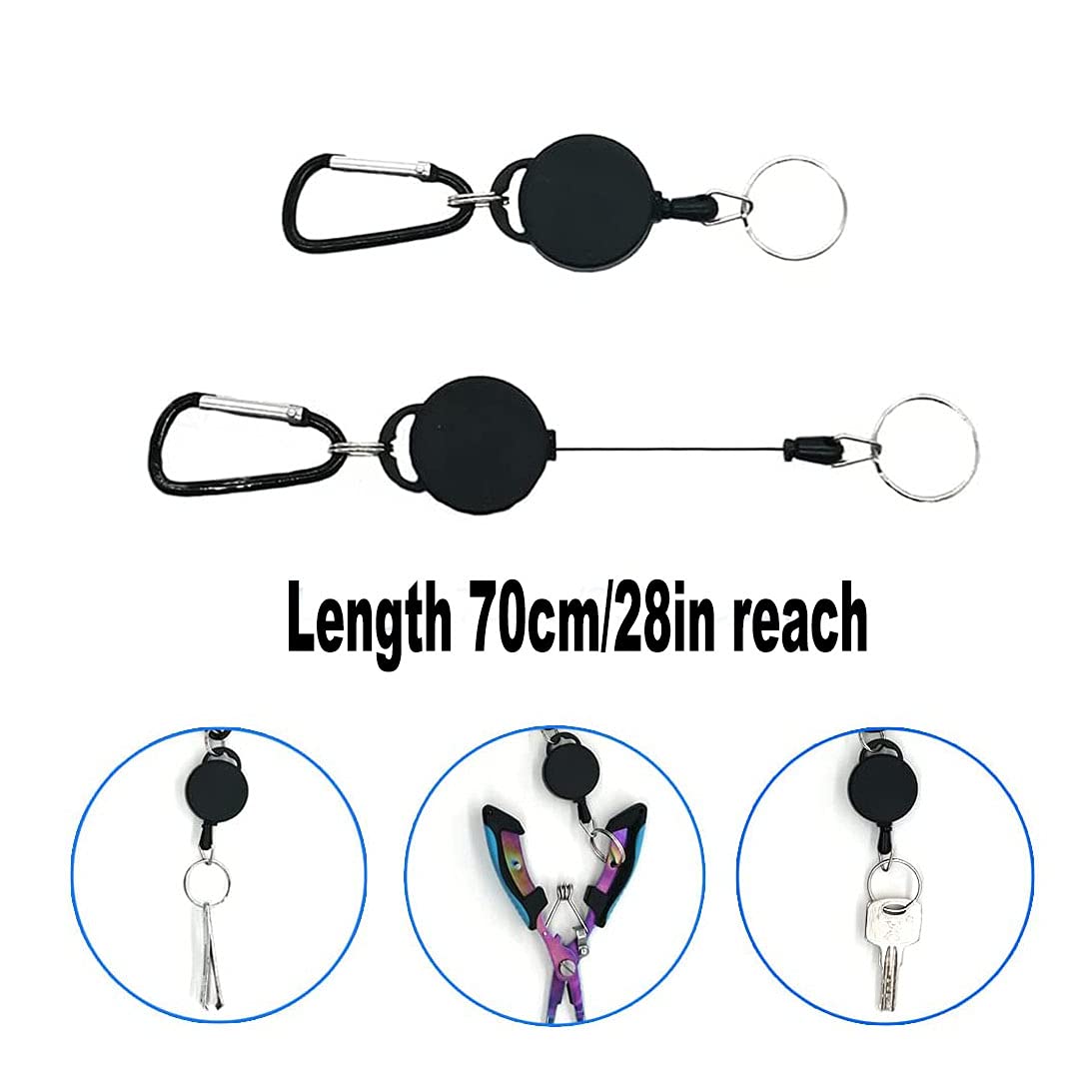 Premium Stainless Steel Fishing Pliers - Needle Nose Fishing Tool with Line Cutter, Sheath & Telescopic Lanyard | Durable Saltwater Fishing Gear for Anglers | Perfect for Fly Fishing, Bass Fishing & Offshore Trips