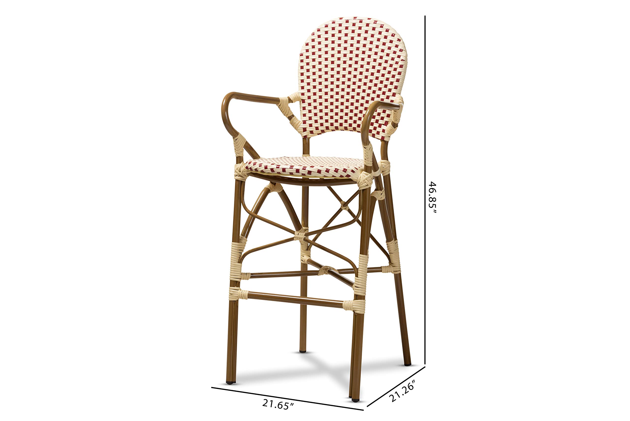 Baxton Studio Modern Bar Stools - Set of 1, 30