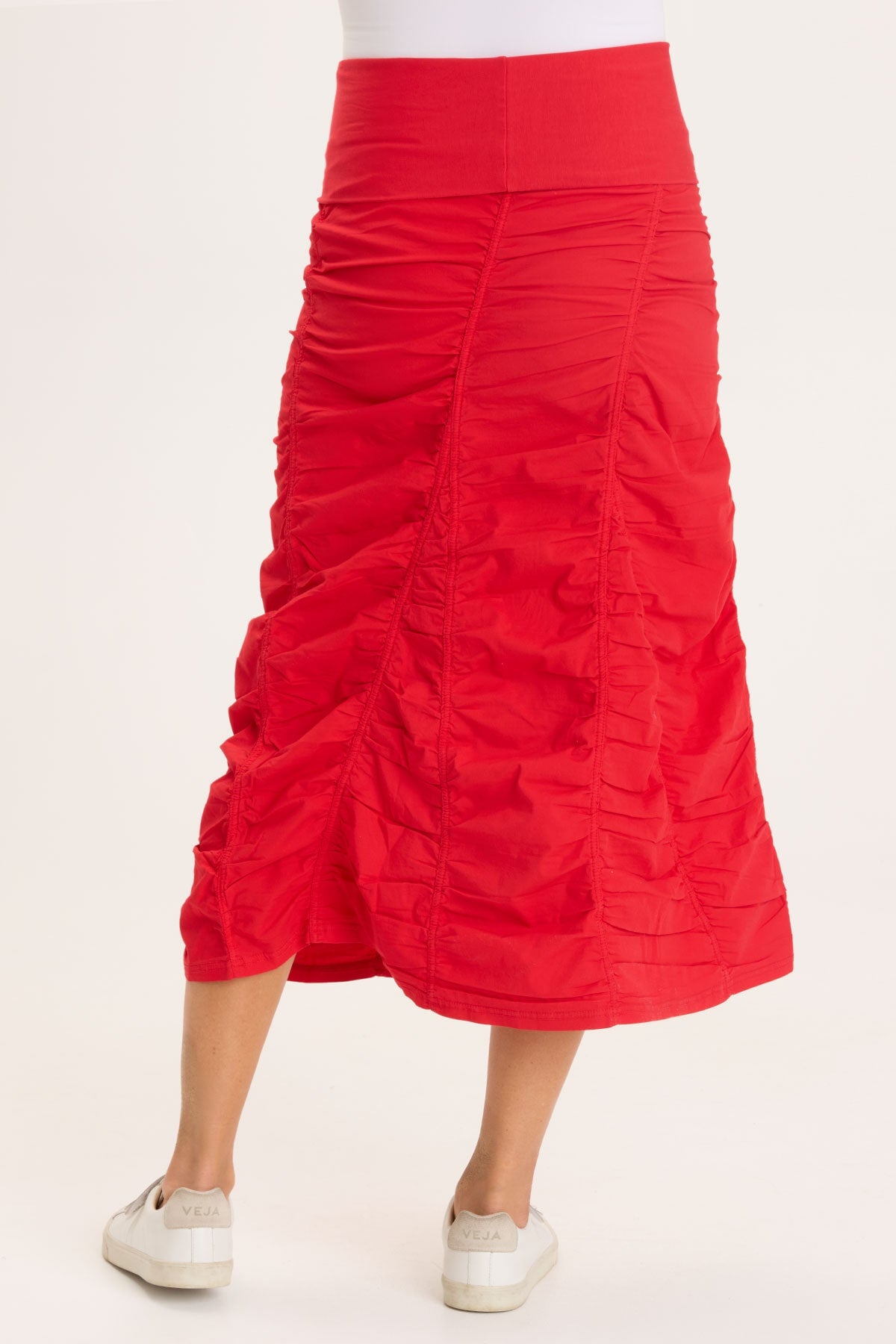 Gored Peasant Skirt for Women - Flowy Boho Midi Skirt with Elastic Waist | Perfect for Summer, Festivals & Casual Outfits