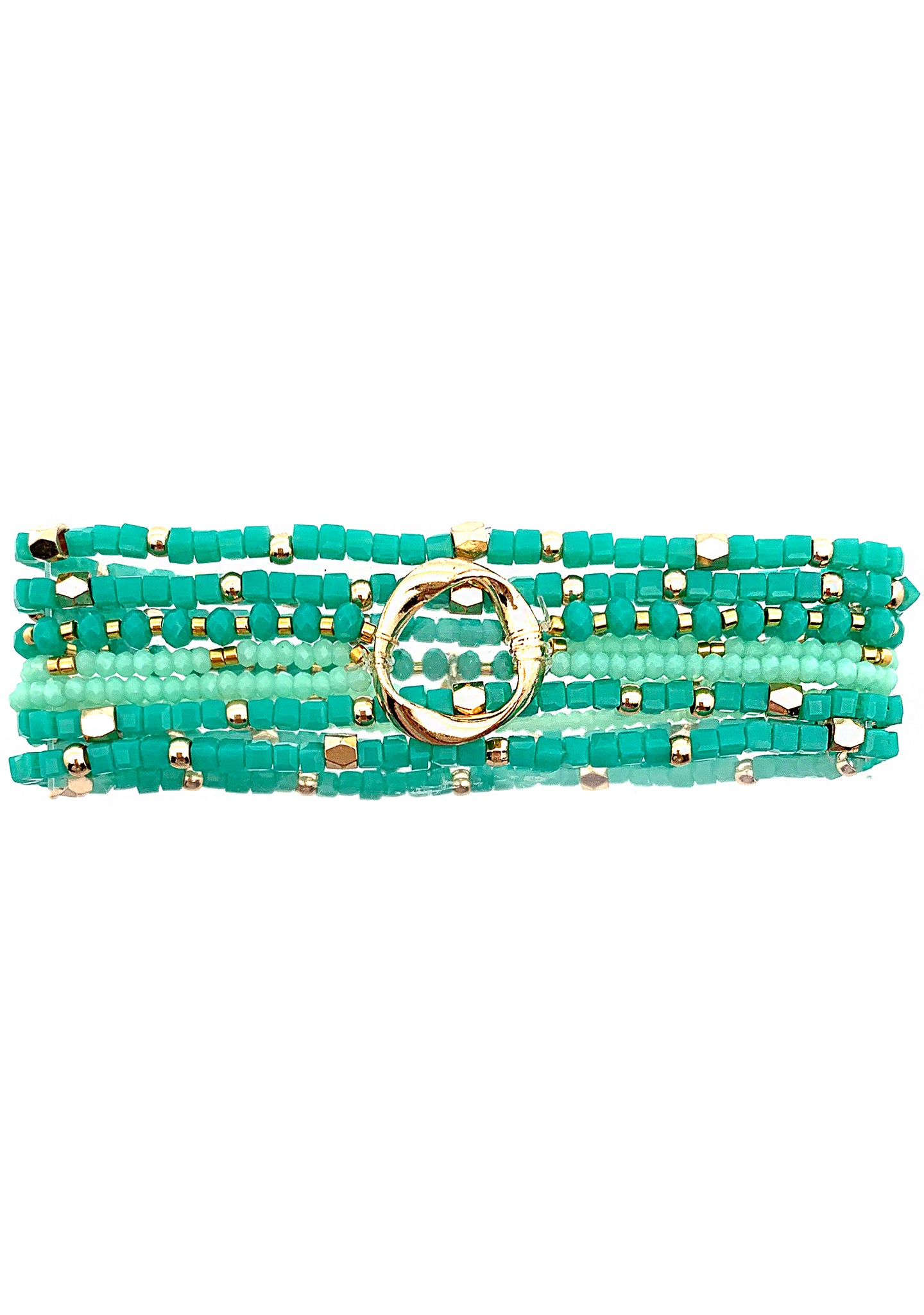 Into The Sky Lost In Jade Stacked Bracelet - Elegant Handmade Jade Beaded Bracelet for Women, Boho Chic Jewelry Gift for Her | Perfect for Yoga, Meditation & Everyday Wear